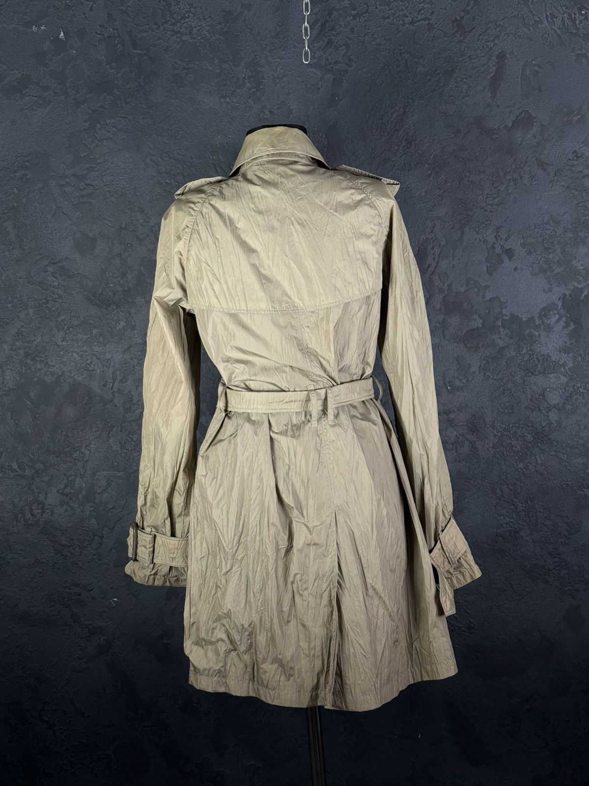 Burberry BURBERRY PRORSUM Nylon Belted Women’s Double Trench Coat Size M / US 6-8 / IT 42-44 - 8 Thumbnail