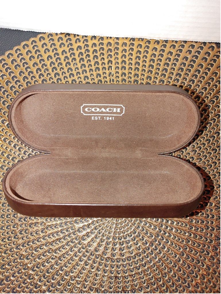 Coach Coach Clamshell Leather Glasses Case Size ONE SIZE - 3 Thumbnail