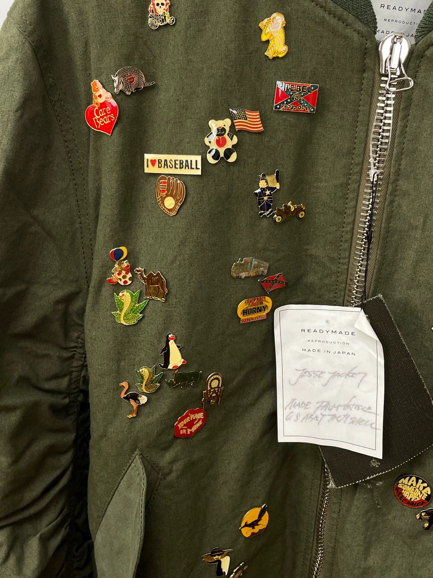 READYMADE Readymade Badge Flight Jacket (Size 2, Vintage Military) Size US M / EU 48-50 / 2 - 5 Thumbnail