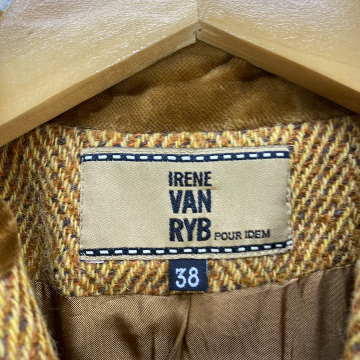 Vintage 🔥Vintage Irene VAn Ryb French designer Herringbone Jacket Size M / US 6-8 / IT 42-44 - 4 Thumbnail