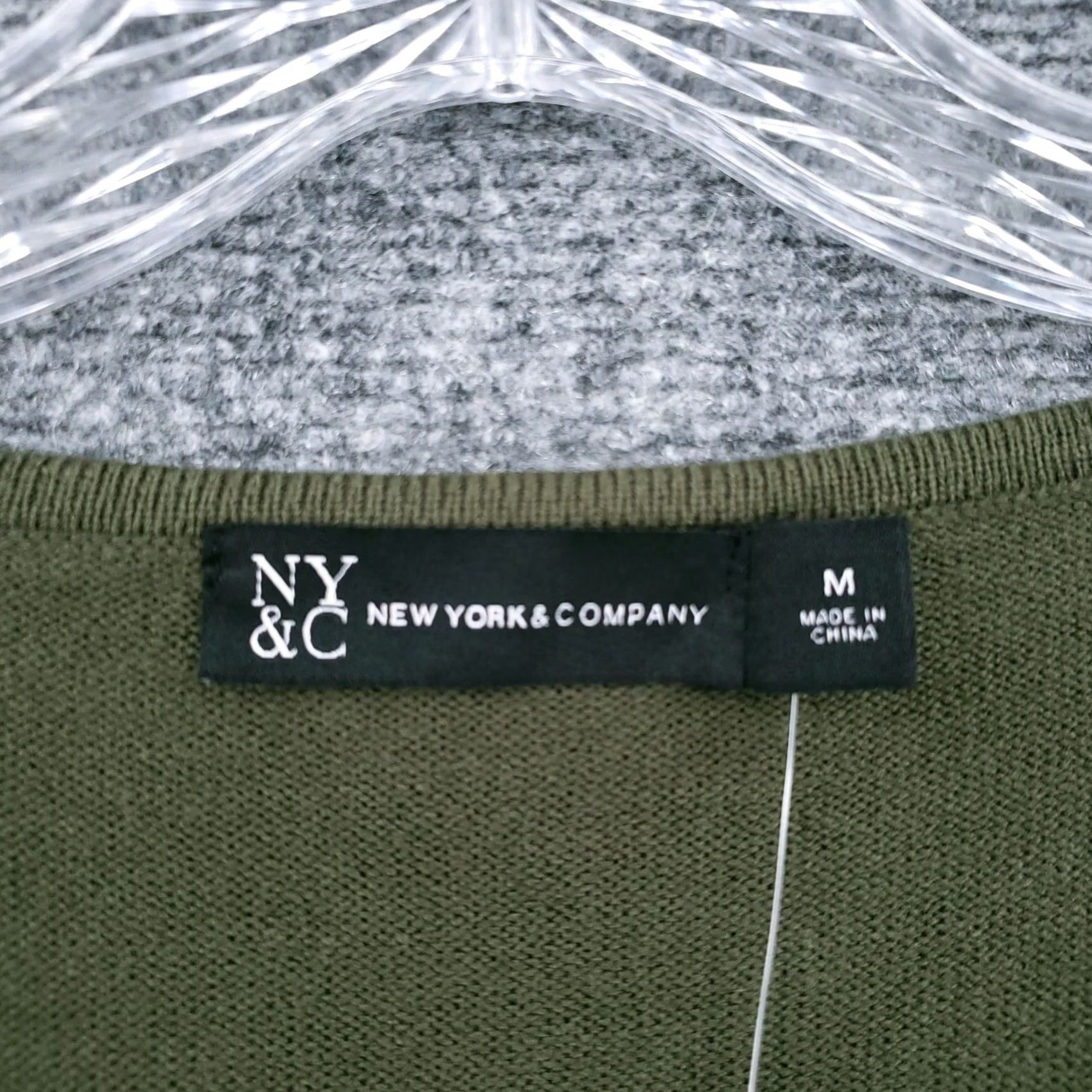Vintage NYC Sweater Women Medium Green Long Sleeve Tunic Pullover Knit Size M / US 6-8 / IT 42-44 - 6 Thumbnail