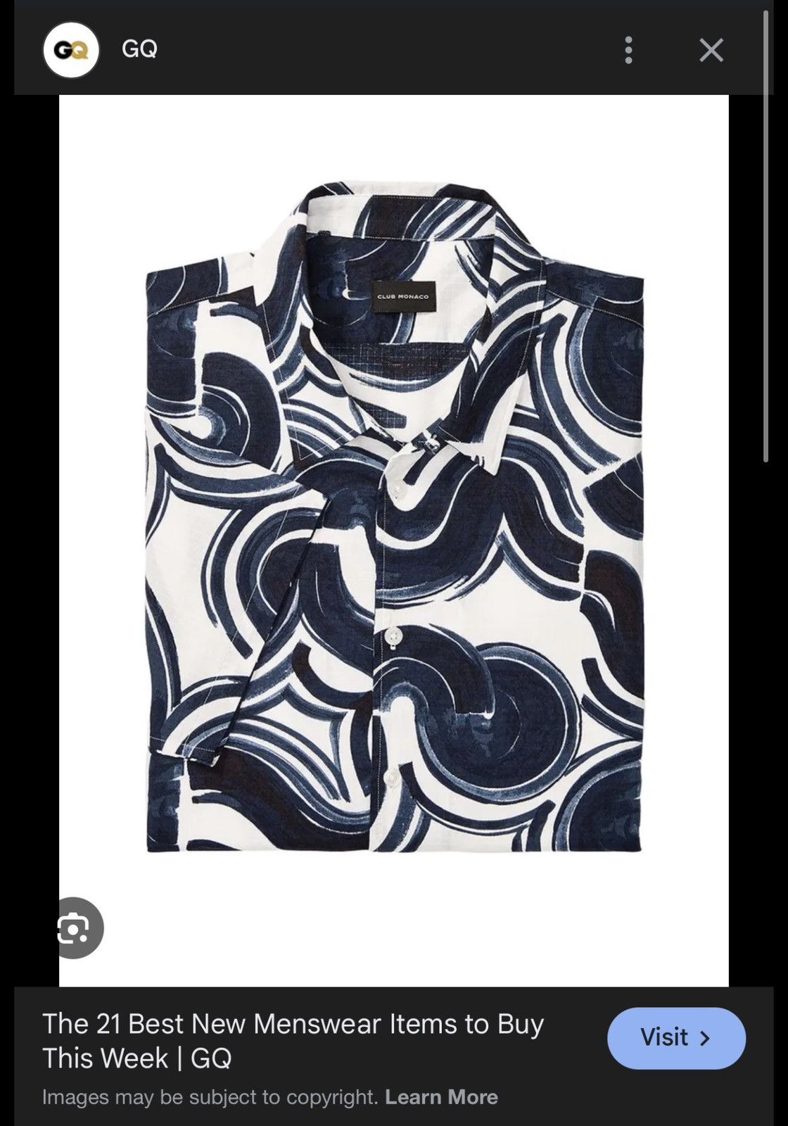 Club Monaco SLIM-FIT BUTTON-DOWN COLLAR PRINTED COTTON-RIPSTOP SHIRT Size US L / EU 52-54 / 3 - 3 Thumbnail