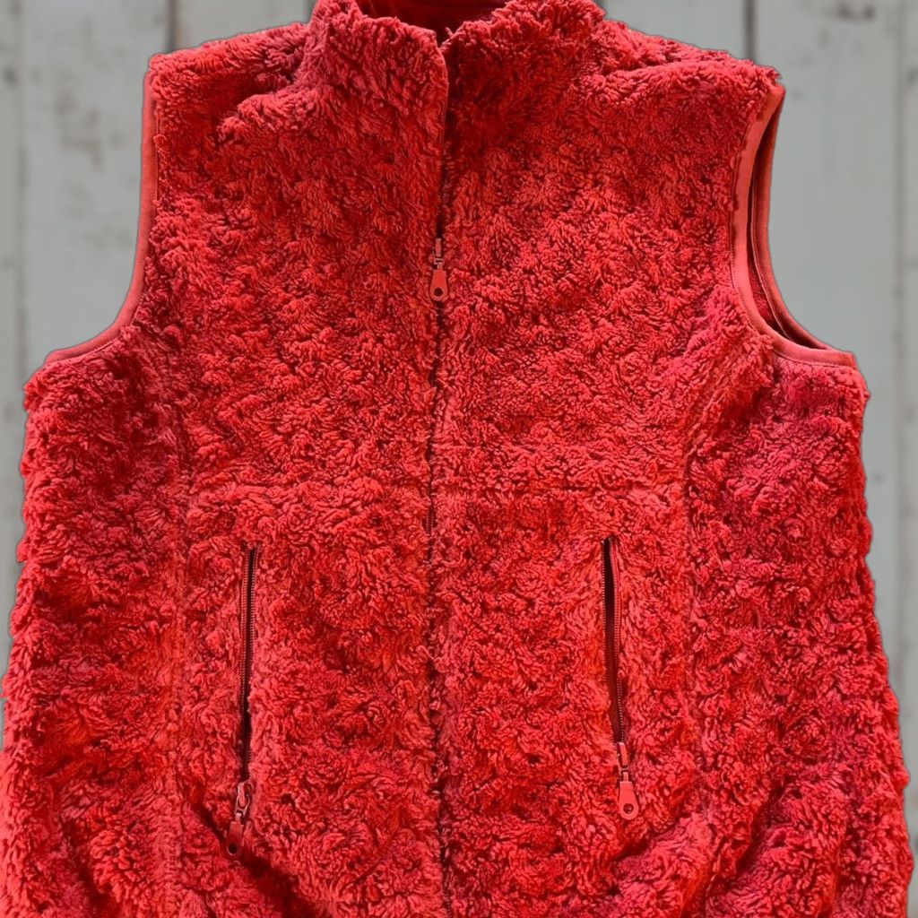 Vintage VINTAGE not applicable; use Alps Women's Vest Orange Fuzzy Zip Up Pockets Polyester Microfleece Zip Vest Short Sleeveless M Womens Glass? Size M / US 6-8 / IT 42-44 - 1 Thumbnail