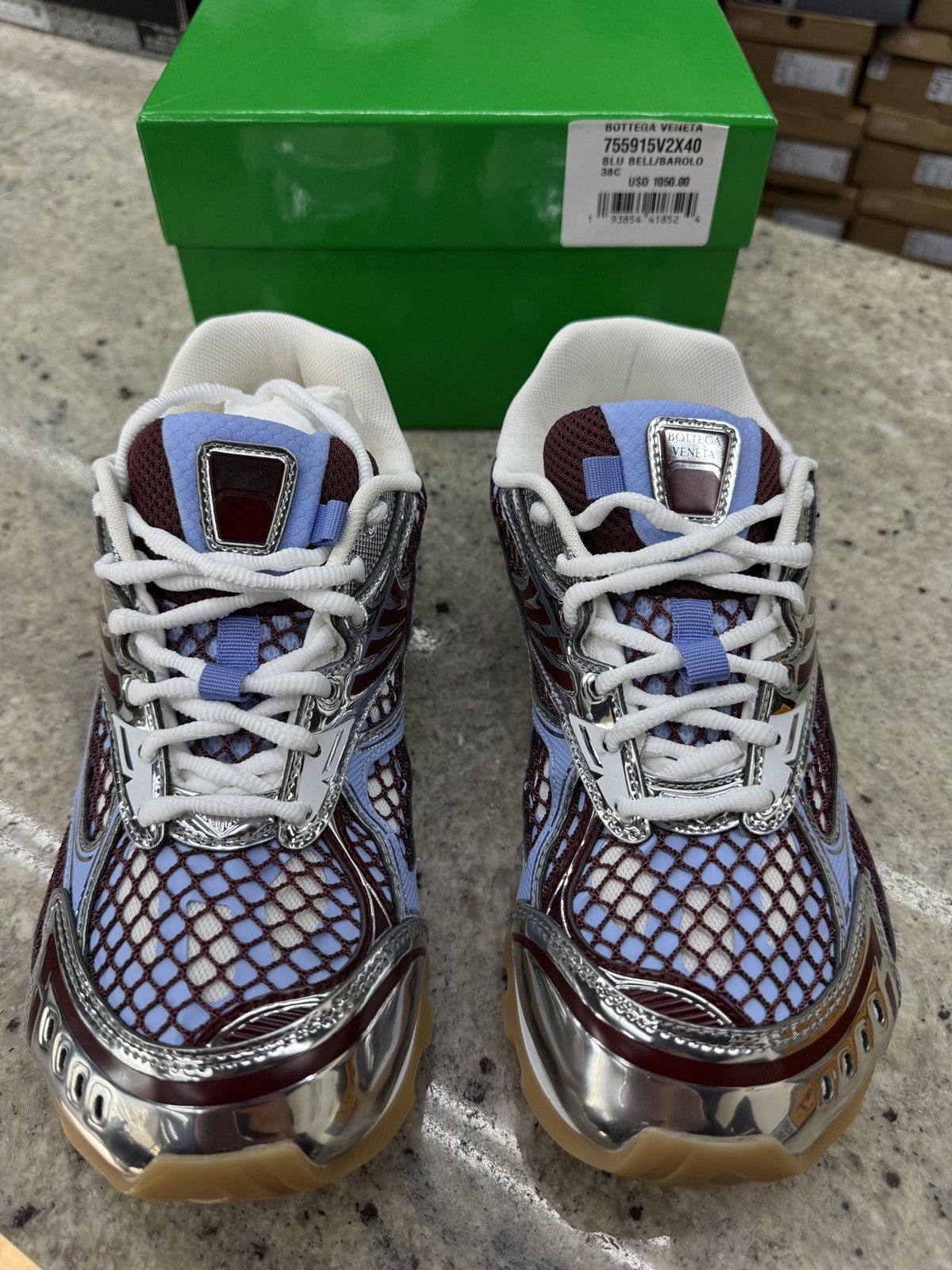 Bottega Veneta Bottega Venetas Blue Sneakers Size US 8 / IT 38 - 3 Thumbnail