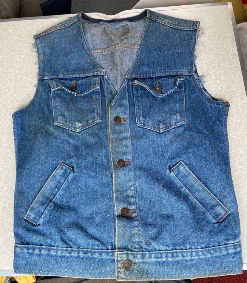 Levi's × Levi's Vintage Clothing × Vintage Vintage 90s Levis Denim Vest jacket Size ONE SIZE - 1 Thumbnail