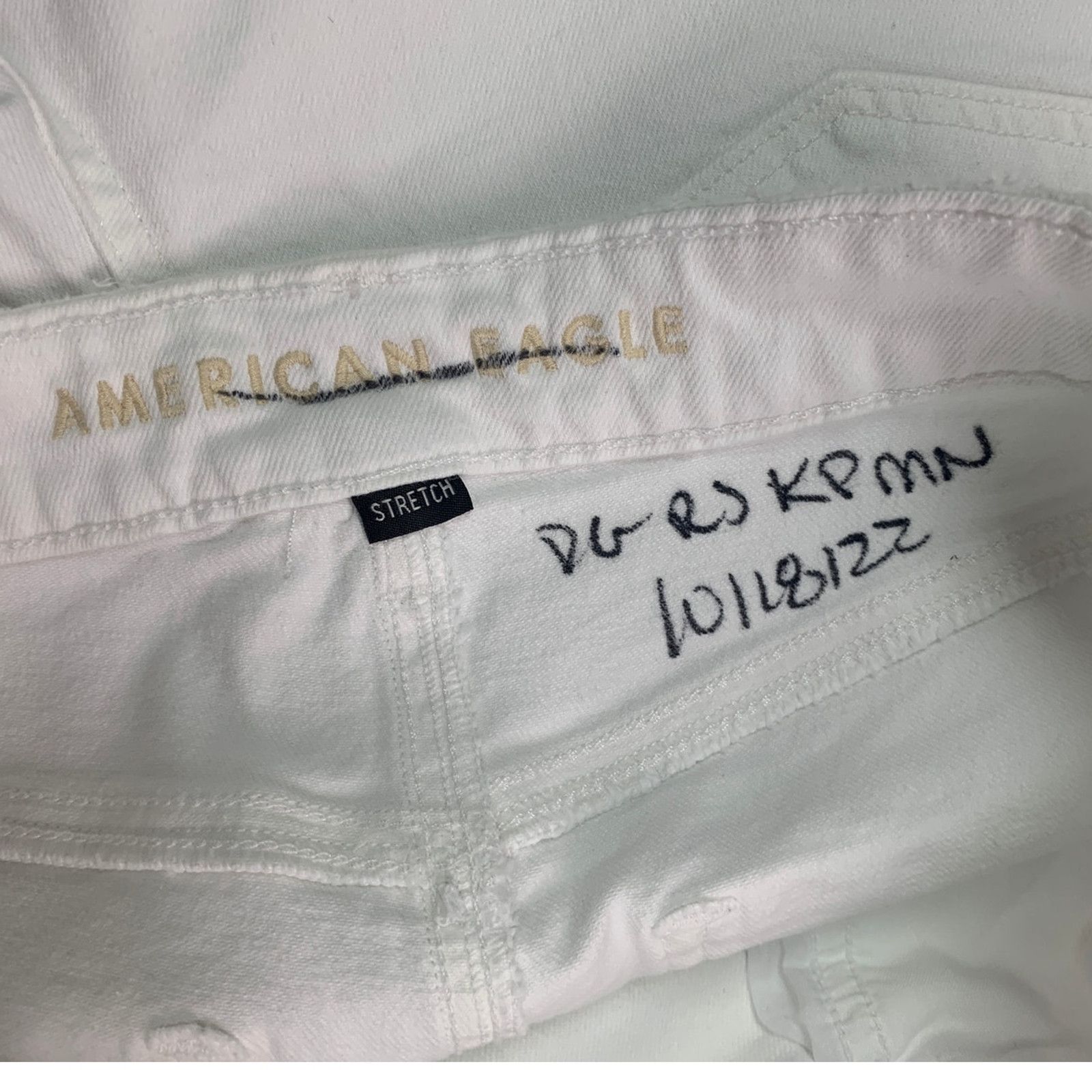 American Eagle Outfitters New American Eagle Womens Size 8 White Short Denim Shorts Size 30" / US 8 / IT 44 - 5 Thumbnail