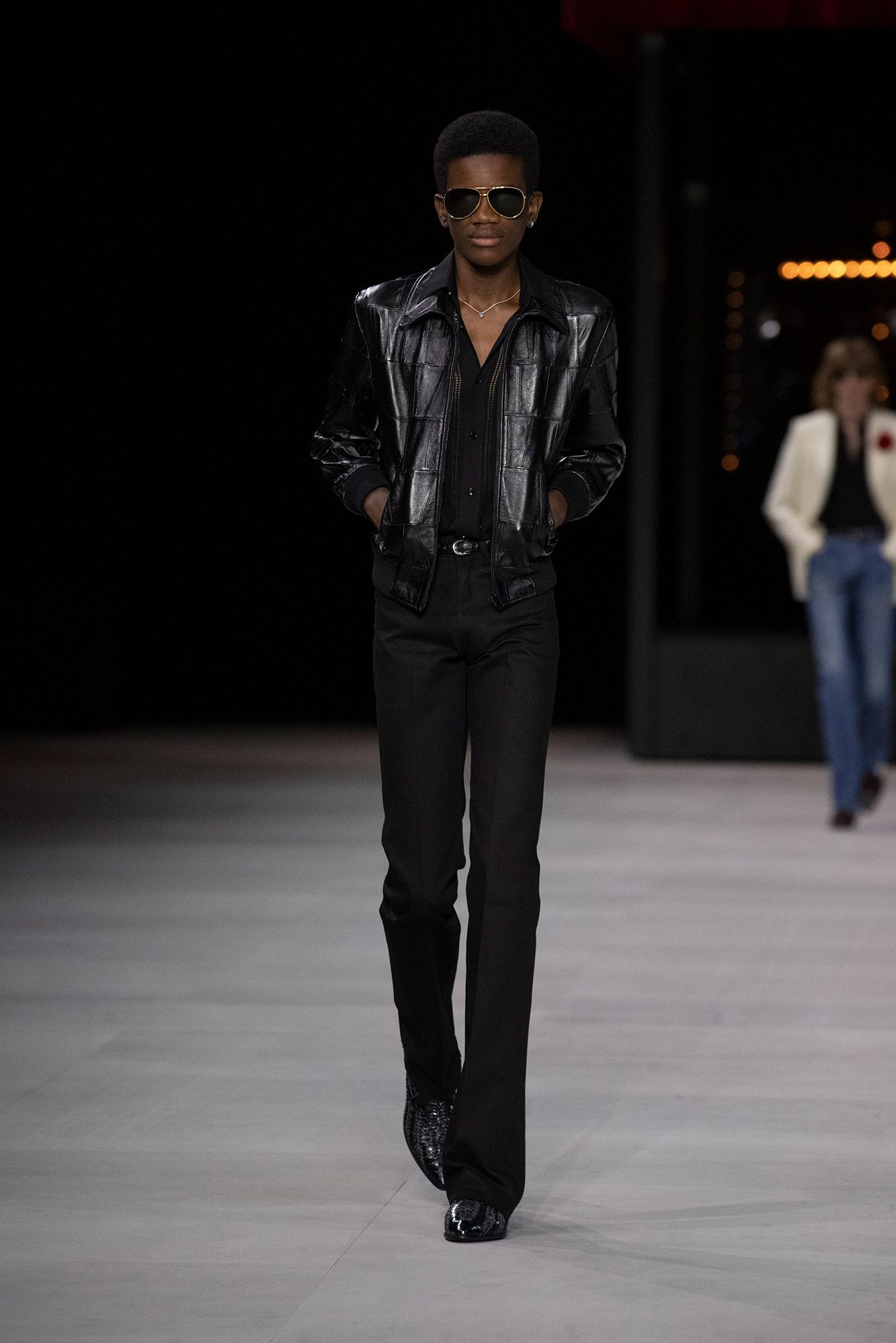 Celine BNWT GRAIL SS20 Celine SS20 Patchwork Bouson Leather Jacket Size US S / EU 44-46 / 1 - 1 Thumbnail