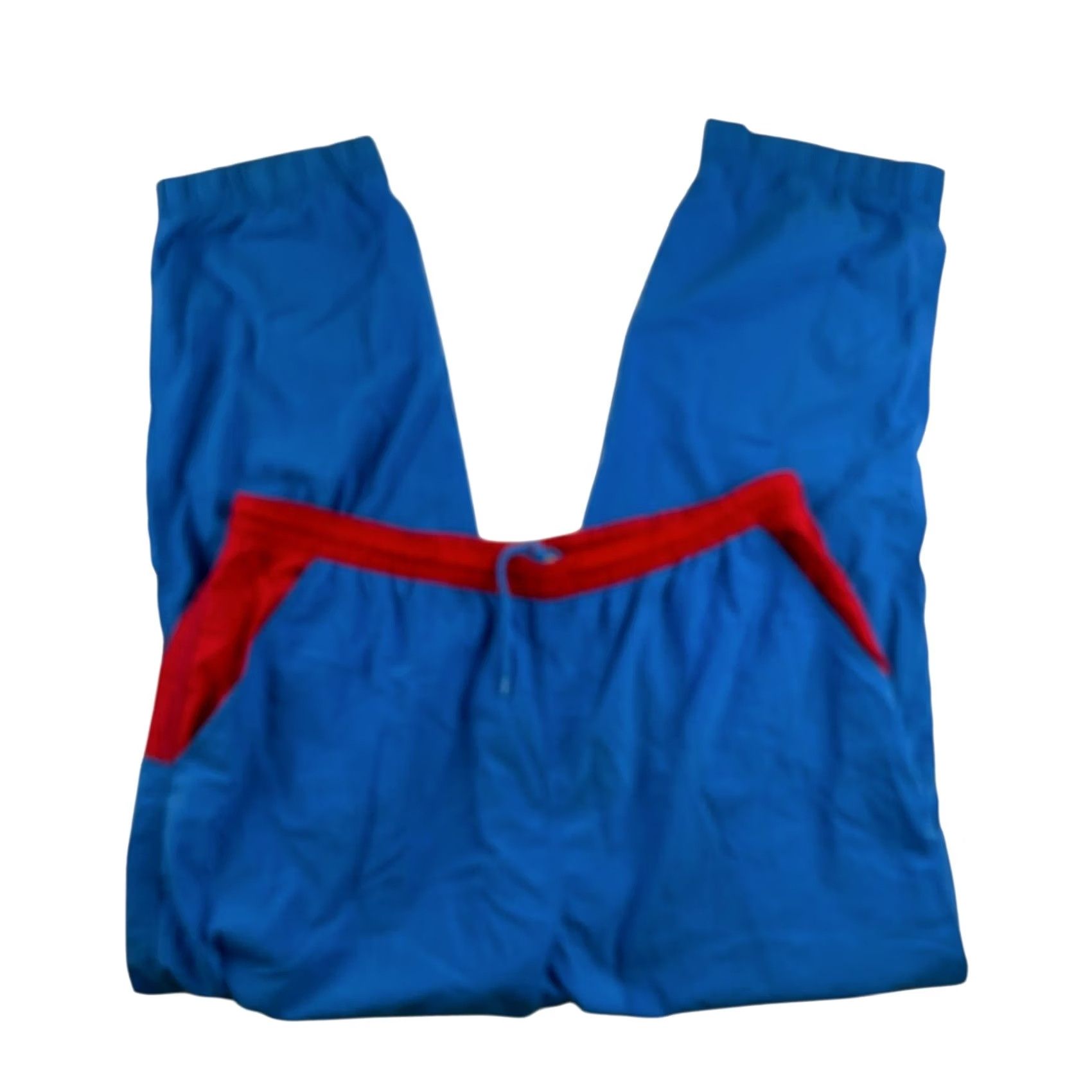 Lacoste VINTAGE Lacoste Men’s Nylon Track Pants XL Blue/Red Athletic Drawstring 80s Sports Men Size US 36 / EU 52 - 2 Thumbnail