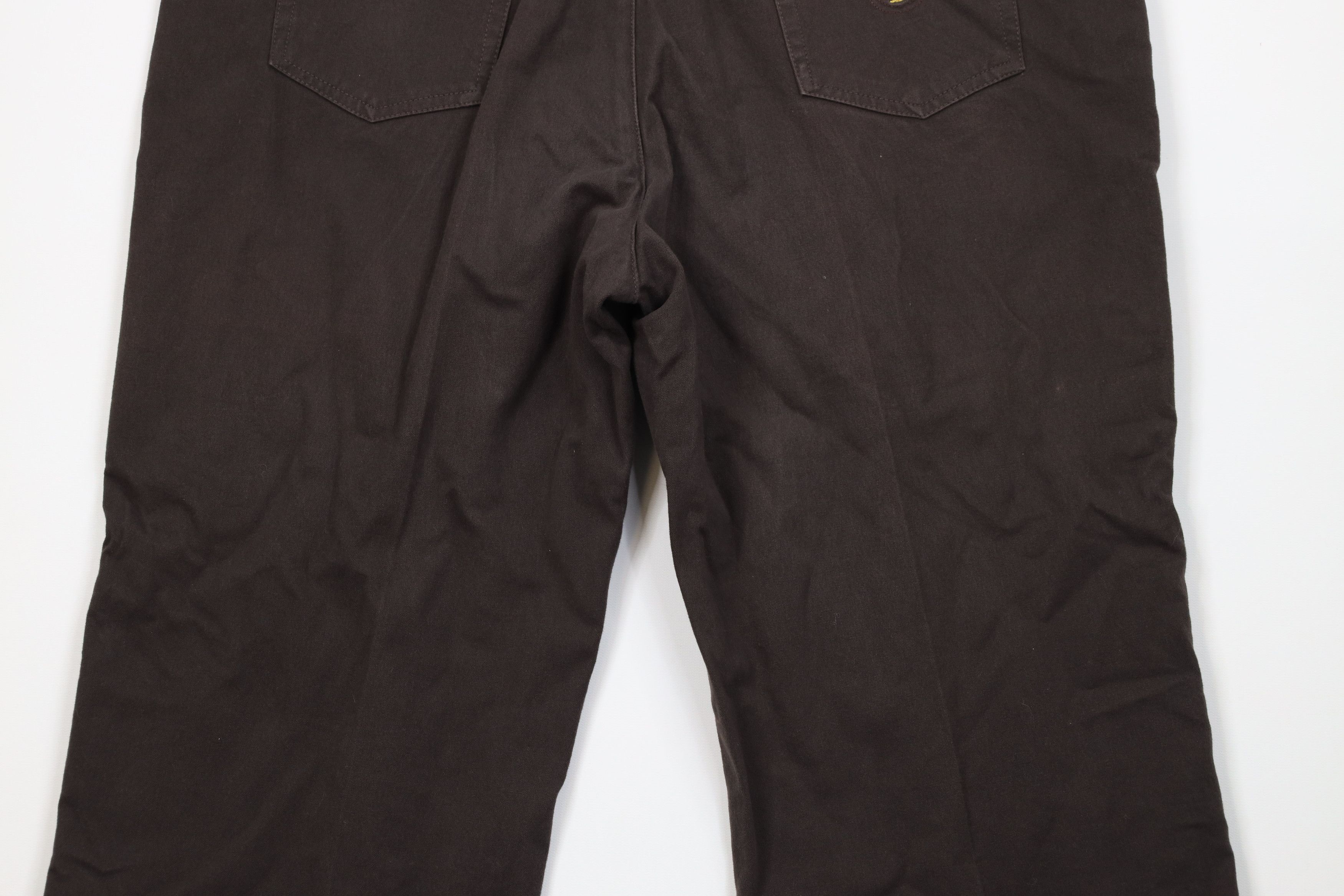 Vintage Vintage Y2K Streetwear Stretch Moleskin Wide Leg Pants Brown Size US 36 / EU 52 - 10 Thumbnail