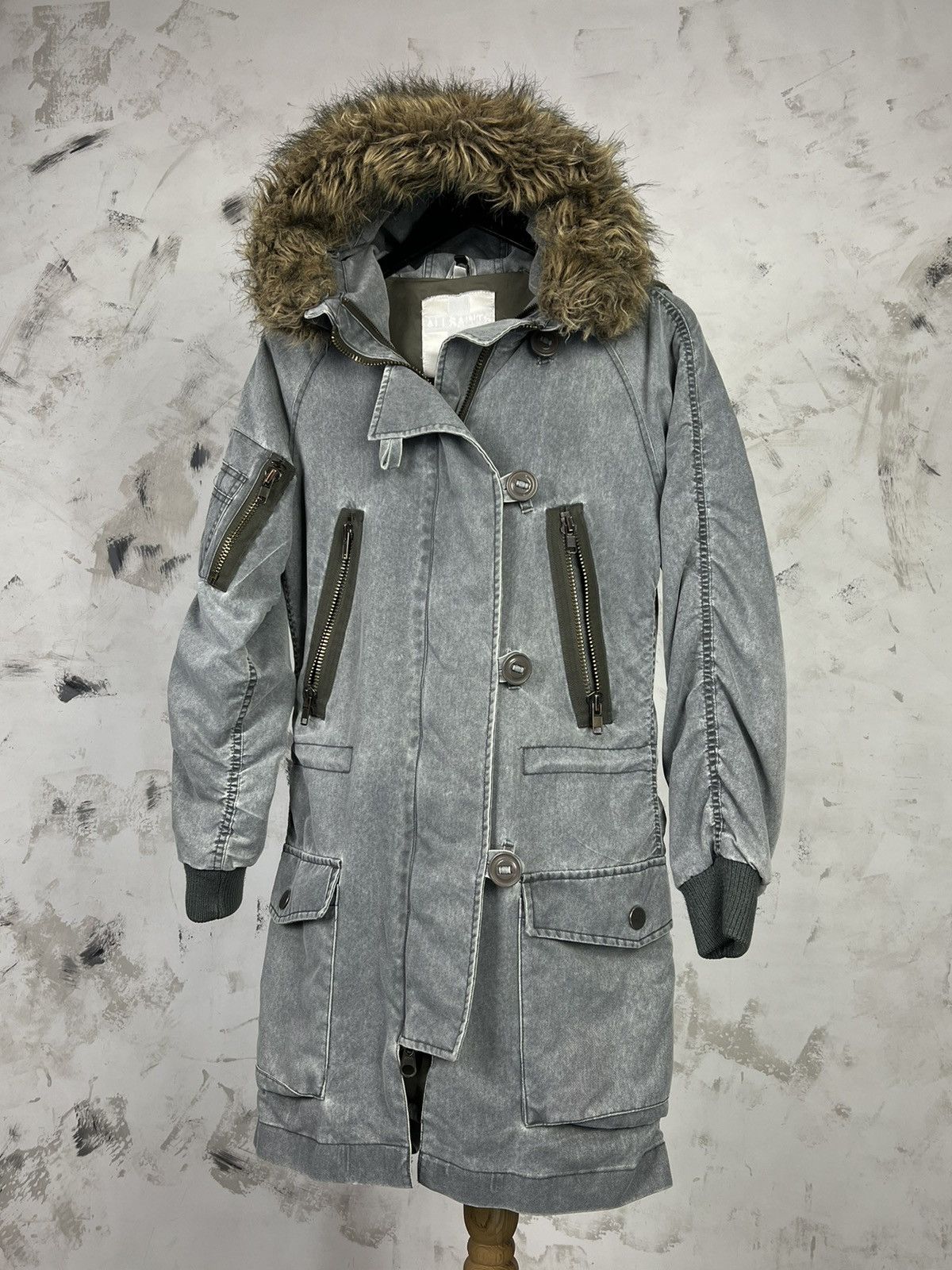 Allsaints Vintage All Saints Parka Jacket Size XS - S Size S / US 4 / IT 40 - 2 Thumbnail