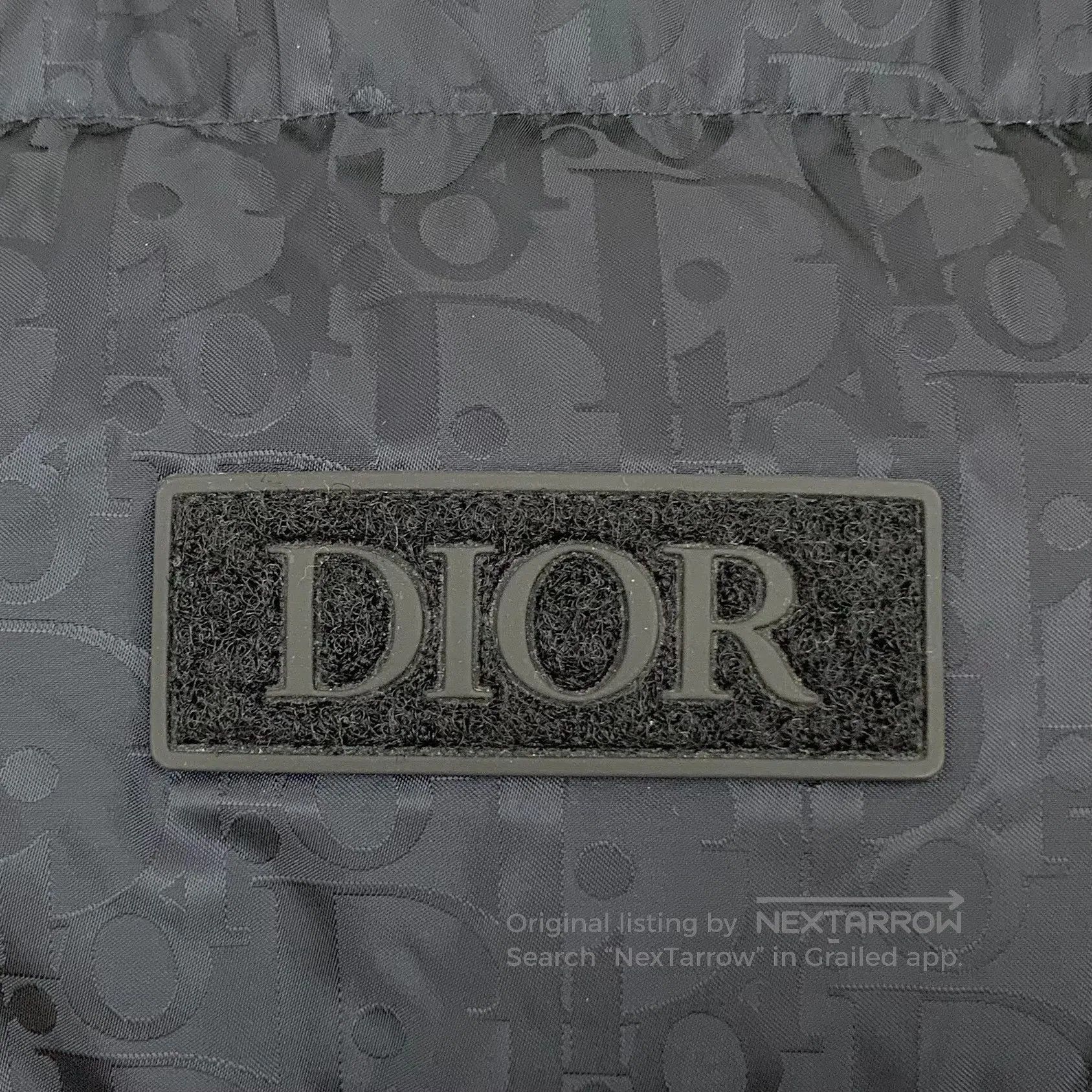 Dior Dior Black Logo Subtle Pattern Full Print Stand Collar Zip Size US L / EU 52-54 / 3 - 5 Thumbnail
