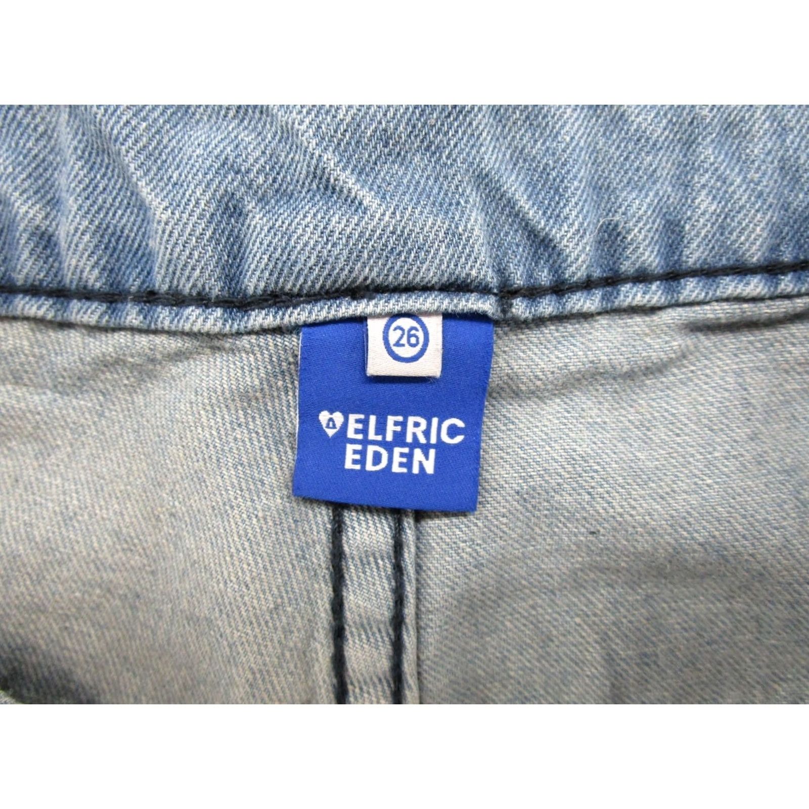 Vintage Elfric Eden Women's Wide-Leg Cargo Jeans Skater Grunge Size 26 Blue Size 26" / US 2 / IT 38 - 4 Thumbnail