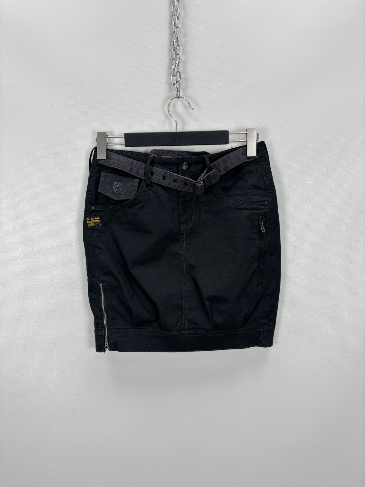 G-Star Womens cargo skirt Y2k G Star Raw Size 26 Color Black Size 25" / US 0 / IT 36 - 1 Thumbnail