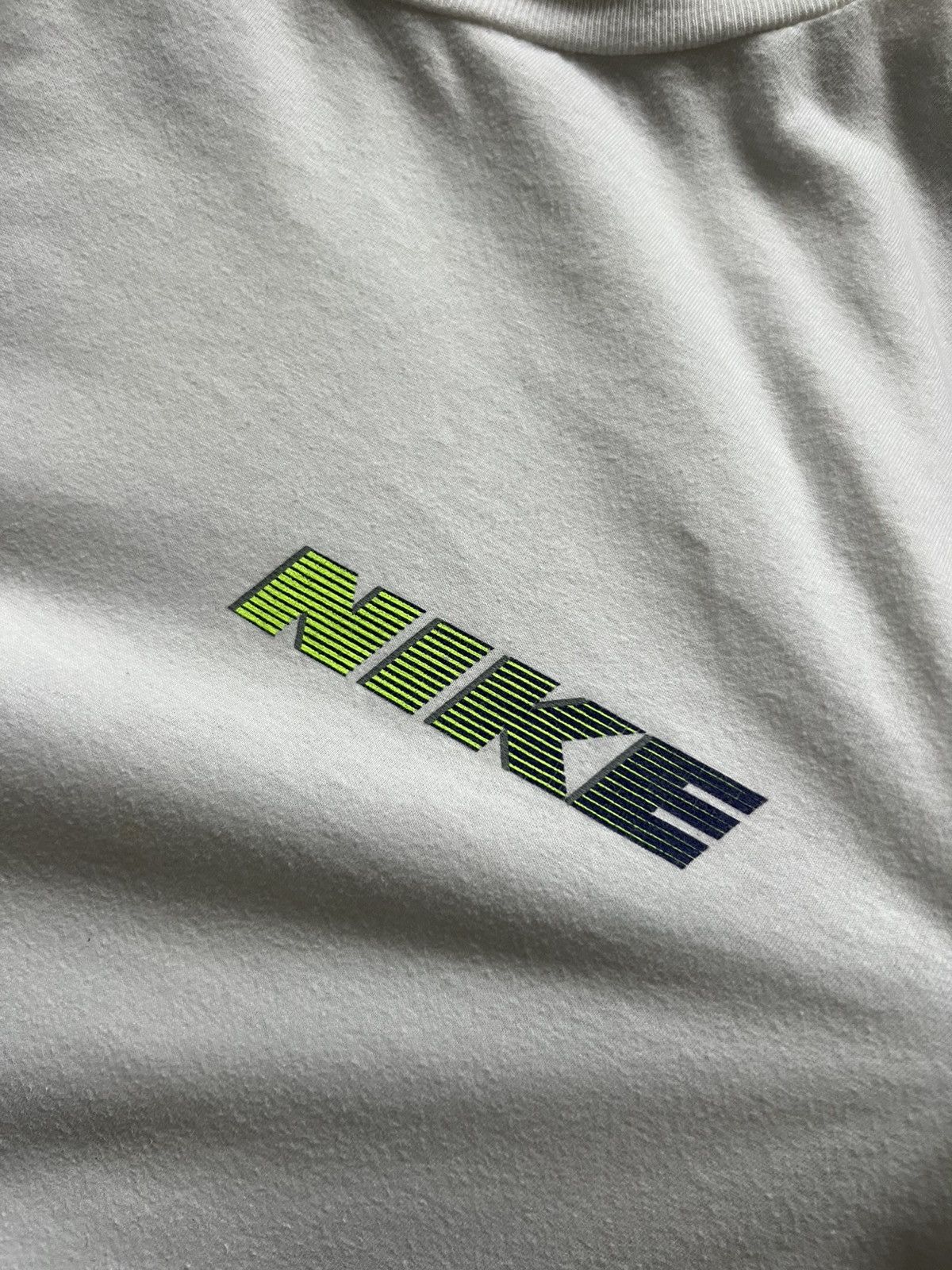 Nike Nike Vintage Big Logo Rare Long Sleeve T-Shirt White Men's Size US M / EU 48-50 / 2 - 7 Thumbnail