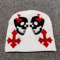 Japanese Brand Chiharu x Kanno Cross Beanie Hat Size ONE SIZE - 8 Thumbnail