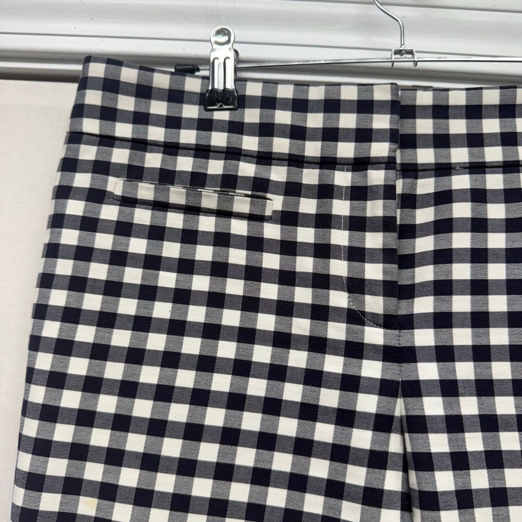 Ann Taylor Women's Ann Taylor Black White Gingham Cropped Pants Size 2 Size 26" / US 2 / IT 38 - 2 Thumbnail