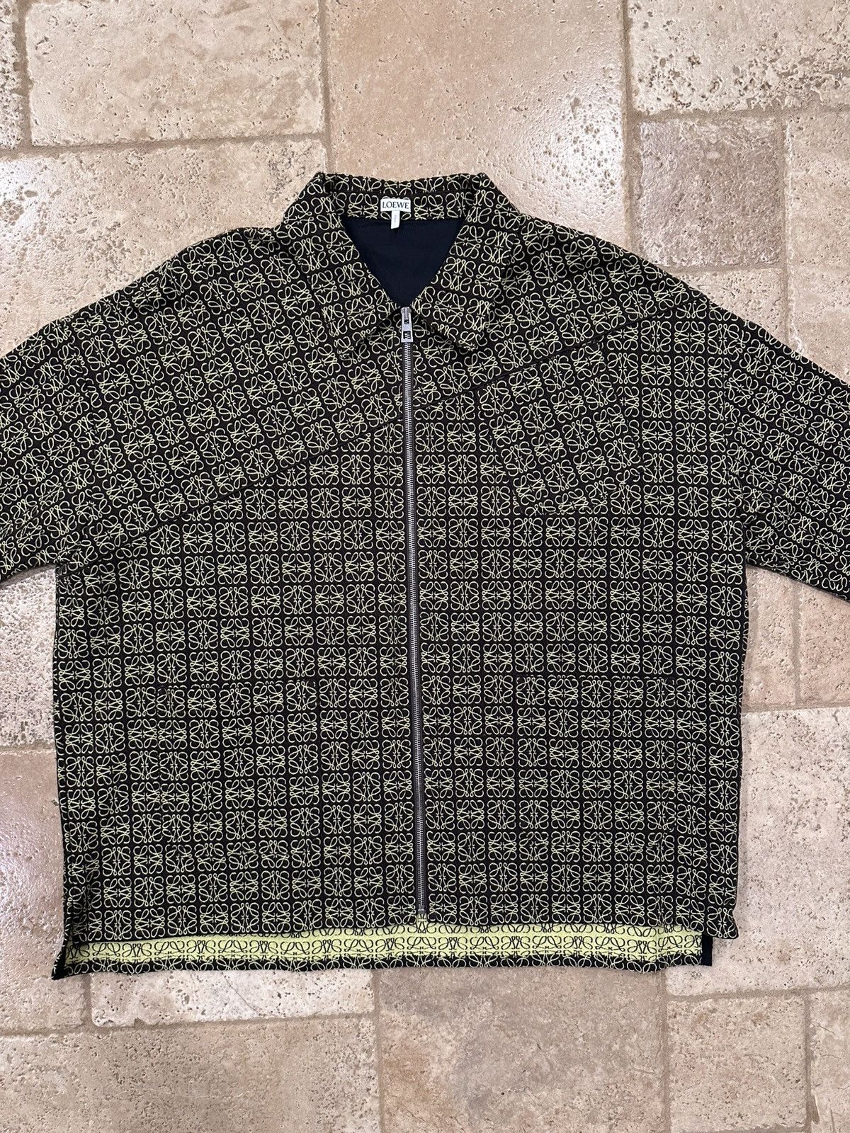 Loewe Loewe Monogram Anagram Jacquard Zip Up Jacket Size US XXL / EU 58 / 5 - 8 Thumbnail