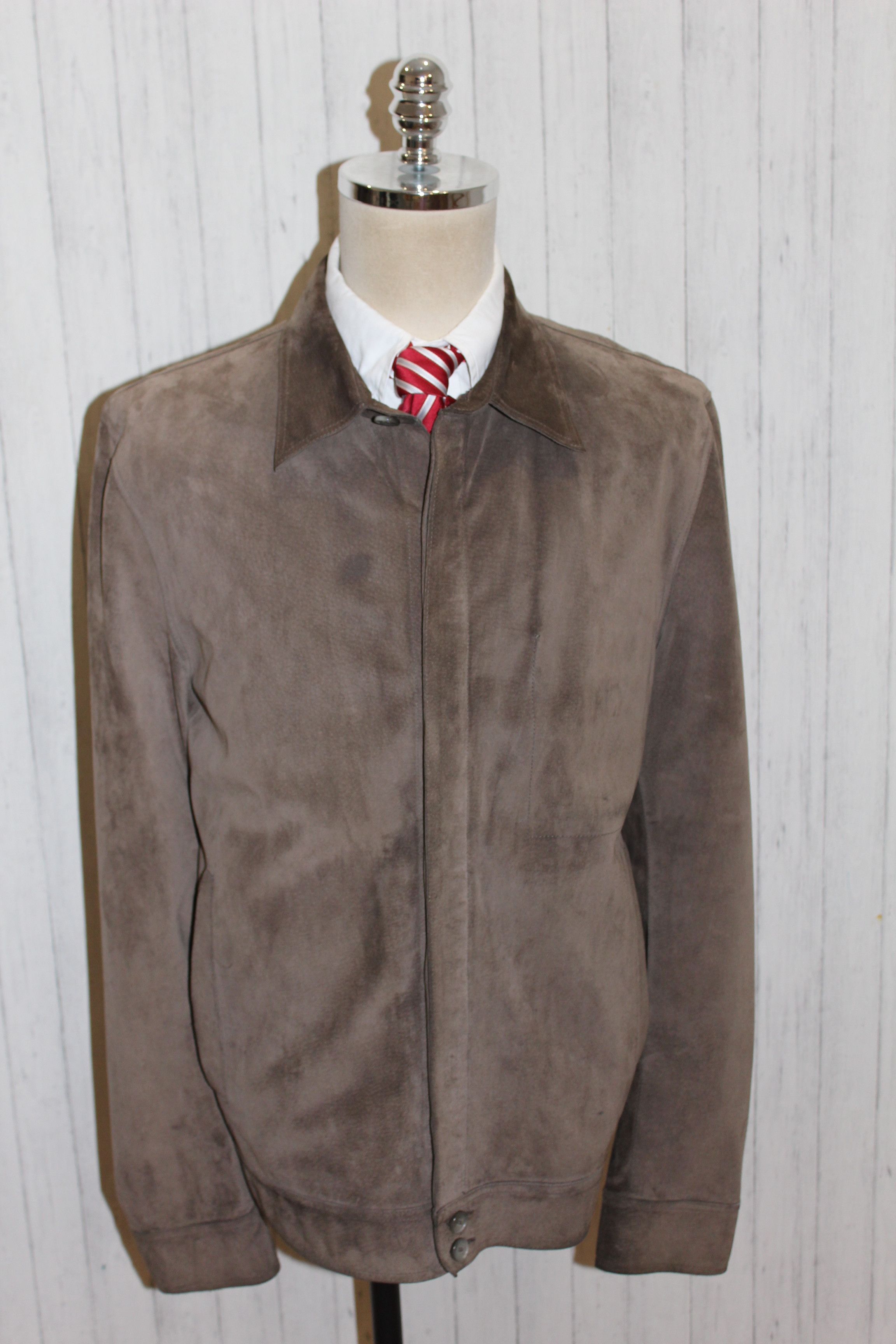 Hugo Boss Men's HUGO BOSS Brown Leather Jacket Coat Size L Size US L / EU 52-54 / 3 - 1 Thumbnail