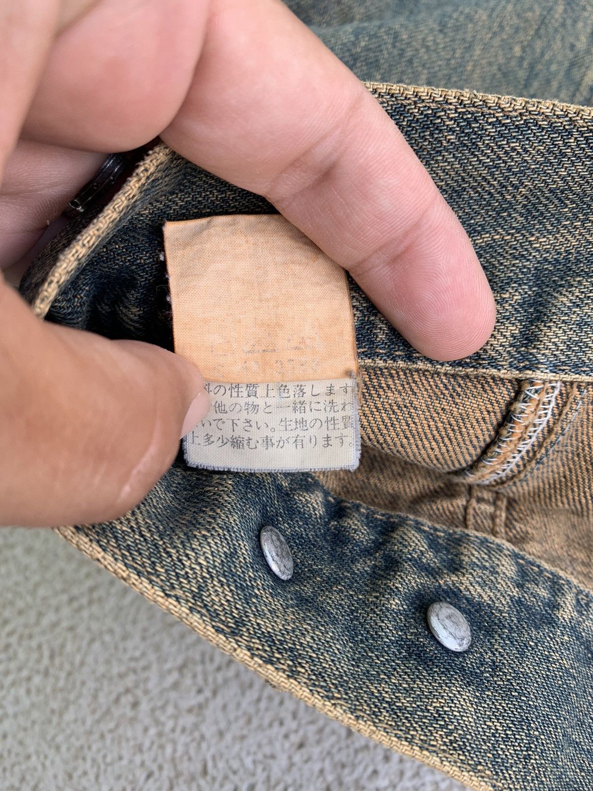 Blue Blue Japan × Vintage Vtg Blue Way Japan Mudwash Crop Trucker Denim Size US M / EU 48-50 / 2 - 11 Thumbnail