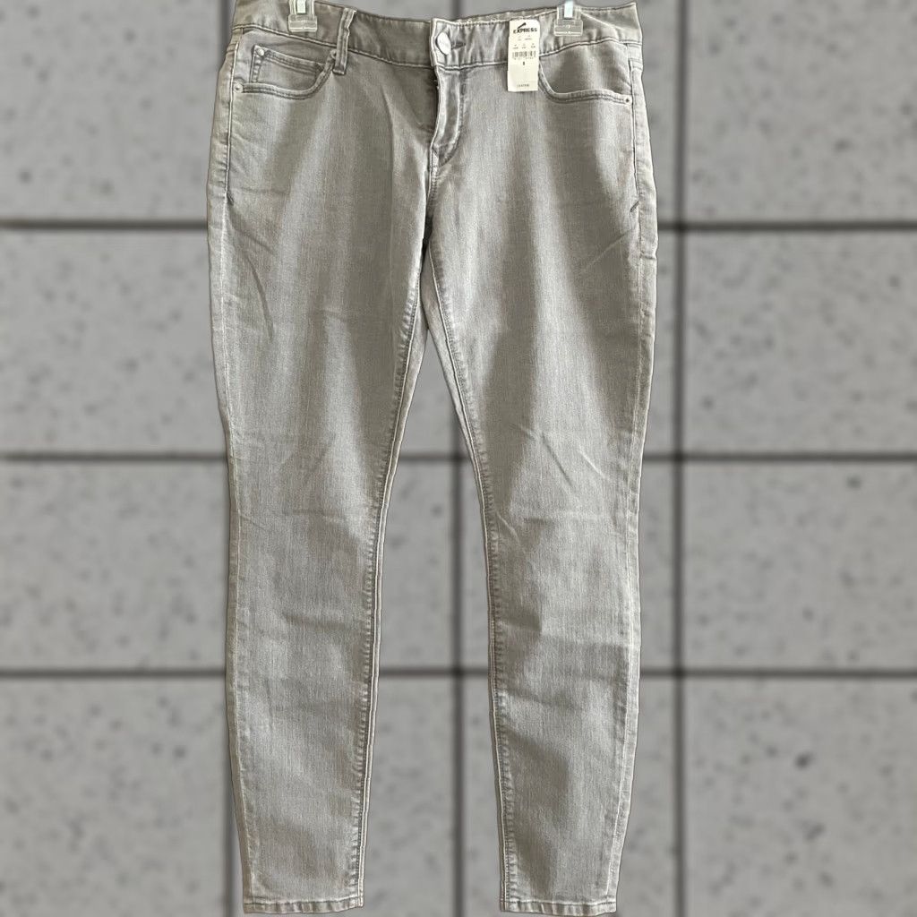 Express Express Jeans Zelda Slim Fit Low Rise Women Gray Denim Size 7 Size 28" / US 6 / IT 42 - 1 Thumbnail