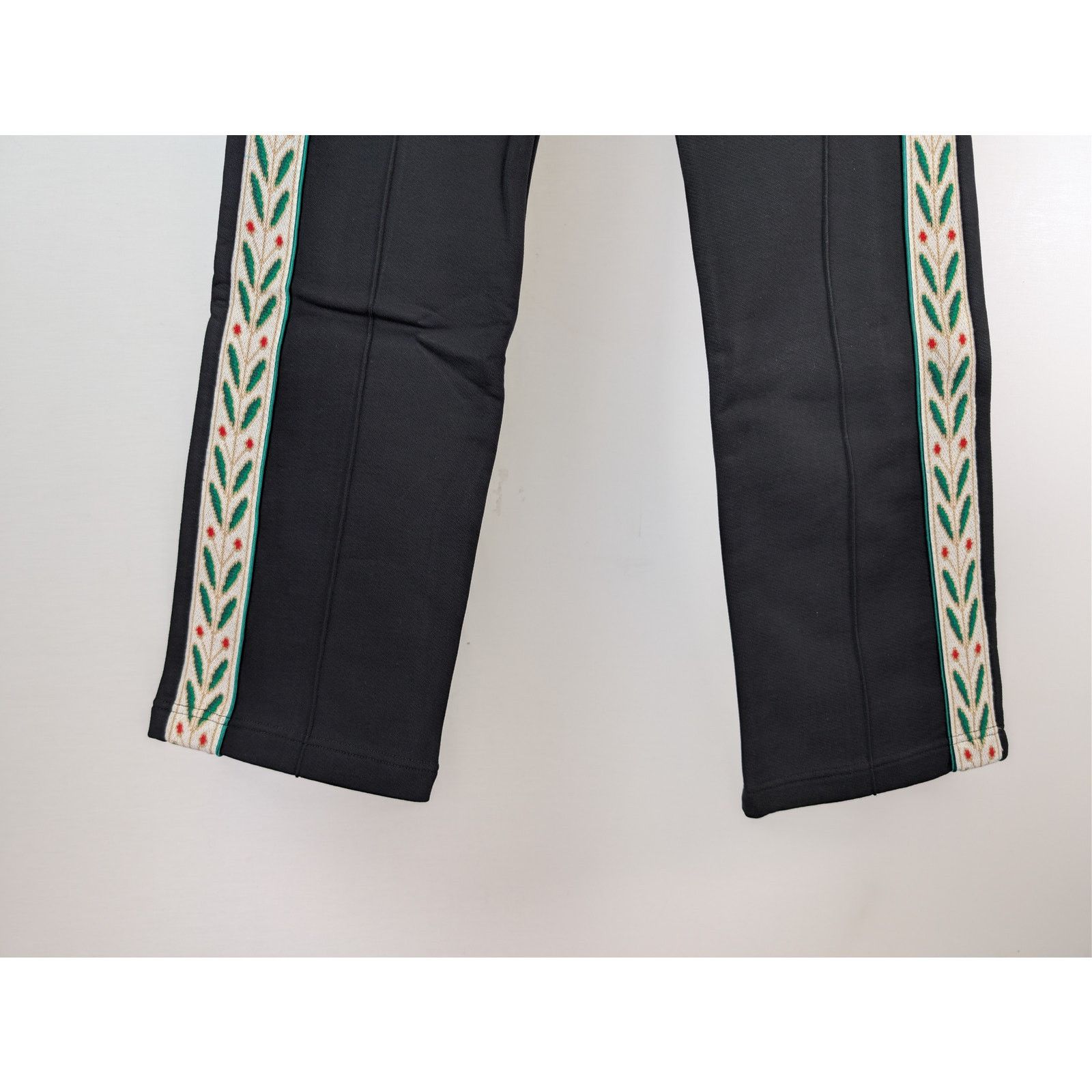 Casablanca o1rshd1 Black Loopback Laurel Tape Panelled Sweatpants Size US 30 / EU 46 - 4 Thumbnail