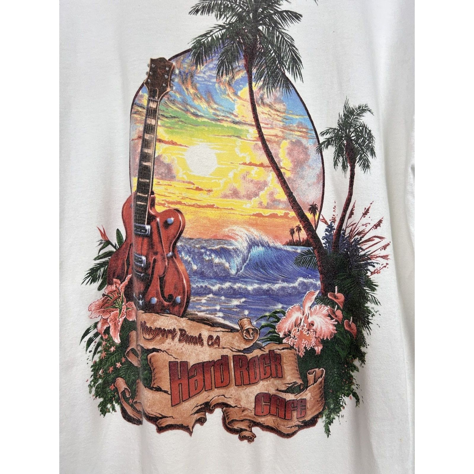 Hard Rock Cafe 90s Vintage Hard Rock Cafe Newport Beach Collectable Tee Size US XL / EU 56 / 4 - 2 Thumbnail