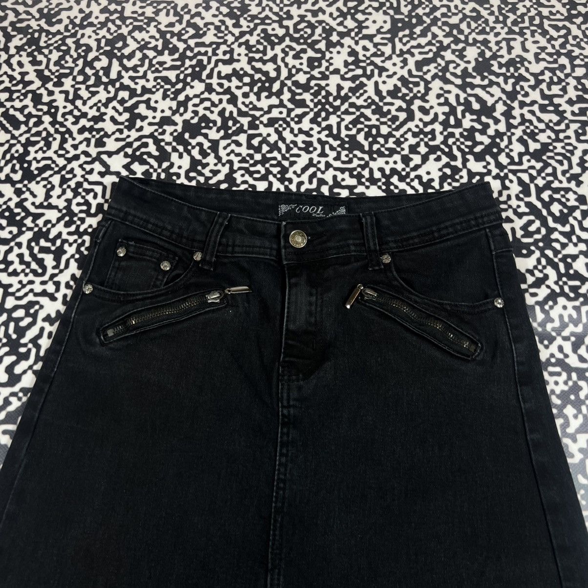 Japanese Brand Vintage Y2K Japanese Style Flared Sexy Denim Maxi Skirt Size 28" / US 6 / IT 42 - 7 Thumbnail