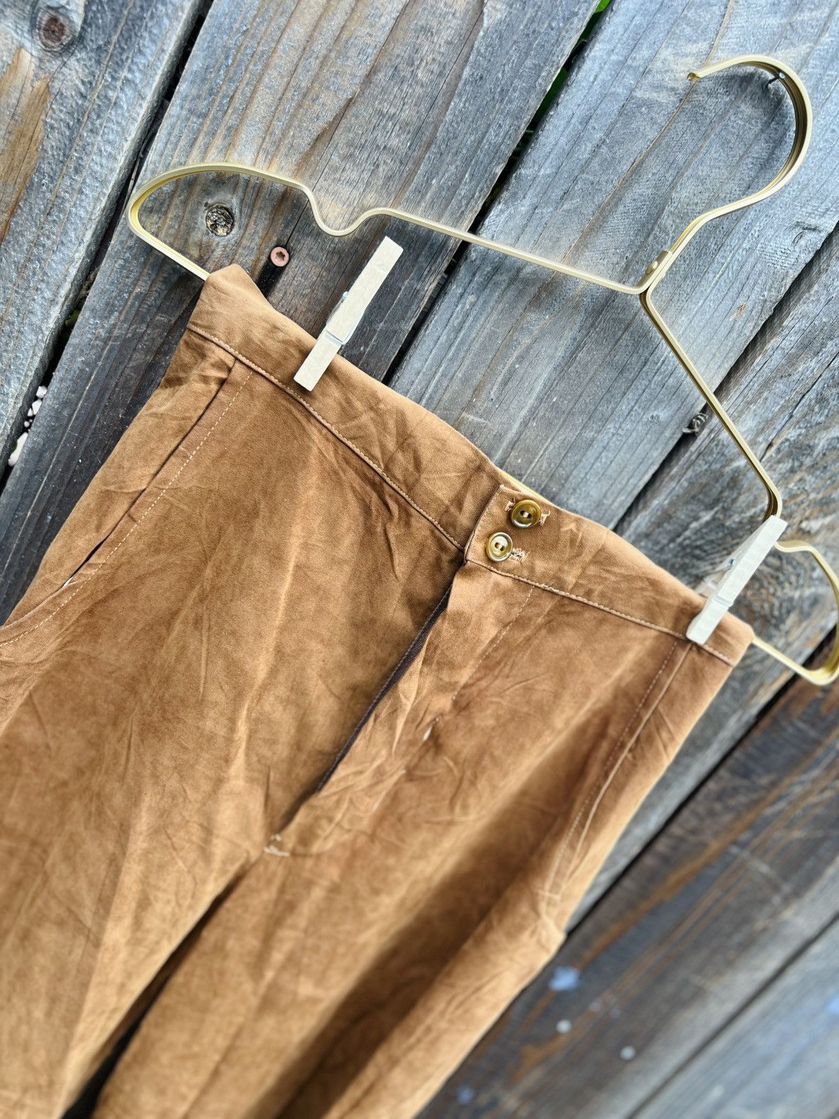 Vintage Suede, high waisted dress pants Size 26" / US 2 / IT 38 - 4 Thumbnail