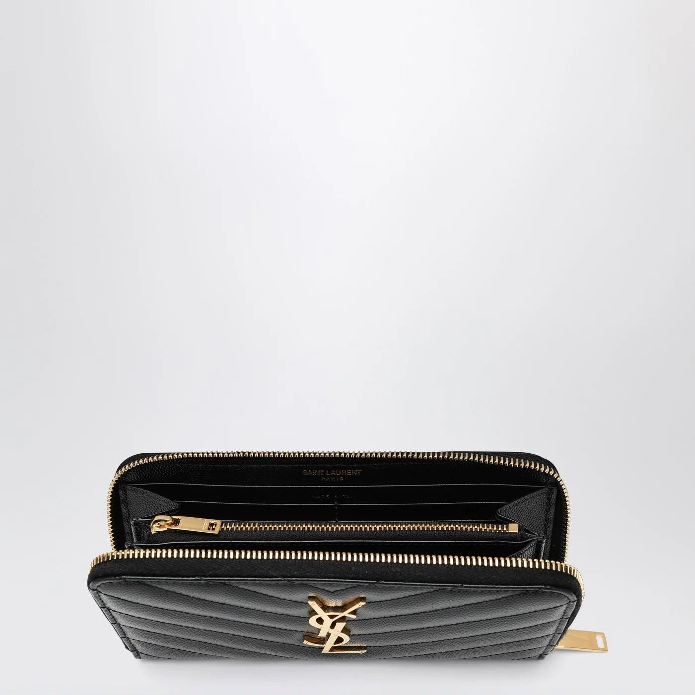 Saint Laurent Paris o1d2blof0526 Size: OS / Cassandre Matelassé Wallet in Black Size ONE SIZE - 3 Thumbnail