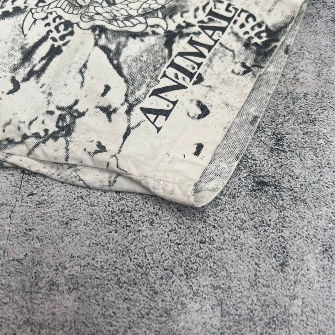 Japanese Brand × Vintage Vintage 90s Japanese Dragon White All Over Print Shirt Mens Size US XL / EU 56 / 4 - 6 Thumbnail