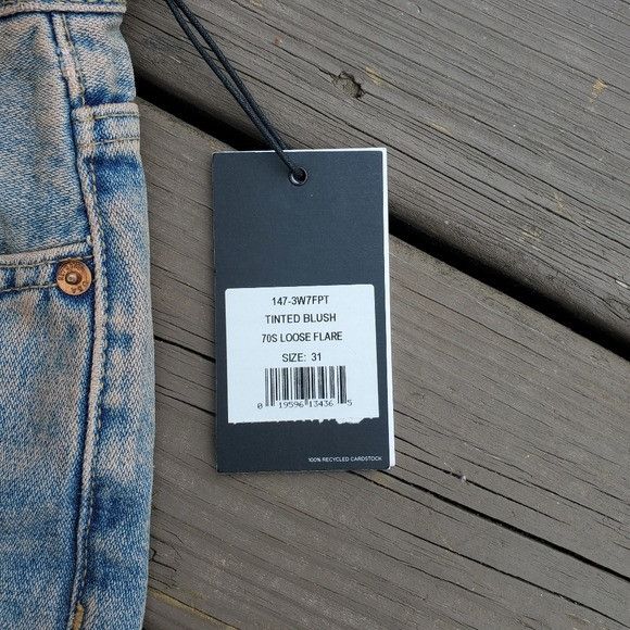 RE/DONE RE/Done 70s Tinted Blush Loose Flare High Rise Waisted Mom J Size 31" - 5 Thumbnail