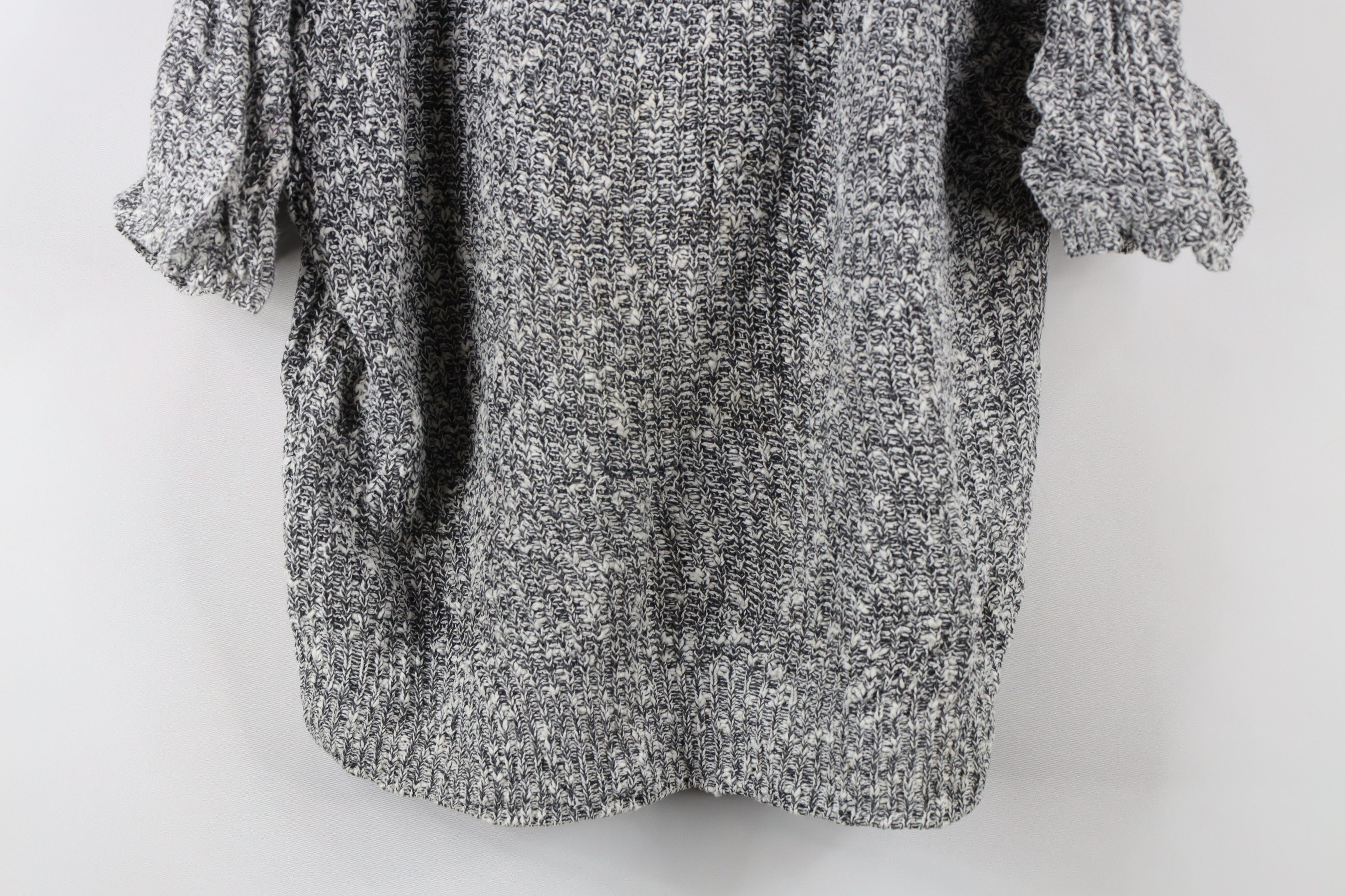 Vintage Vintage 90s Streetwear Ribbed Knit Short Sleeve Sweater Size L / US 10 / IT 46 - 3 Thumbnail