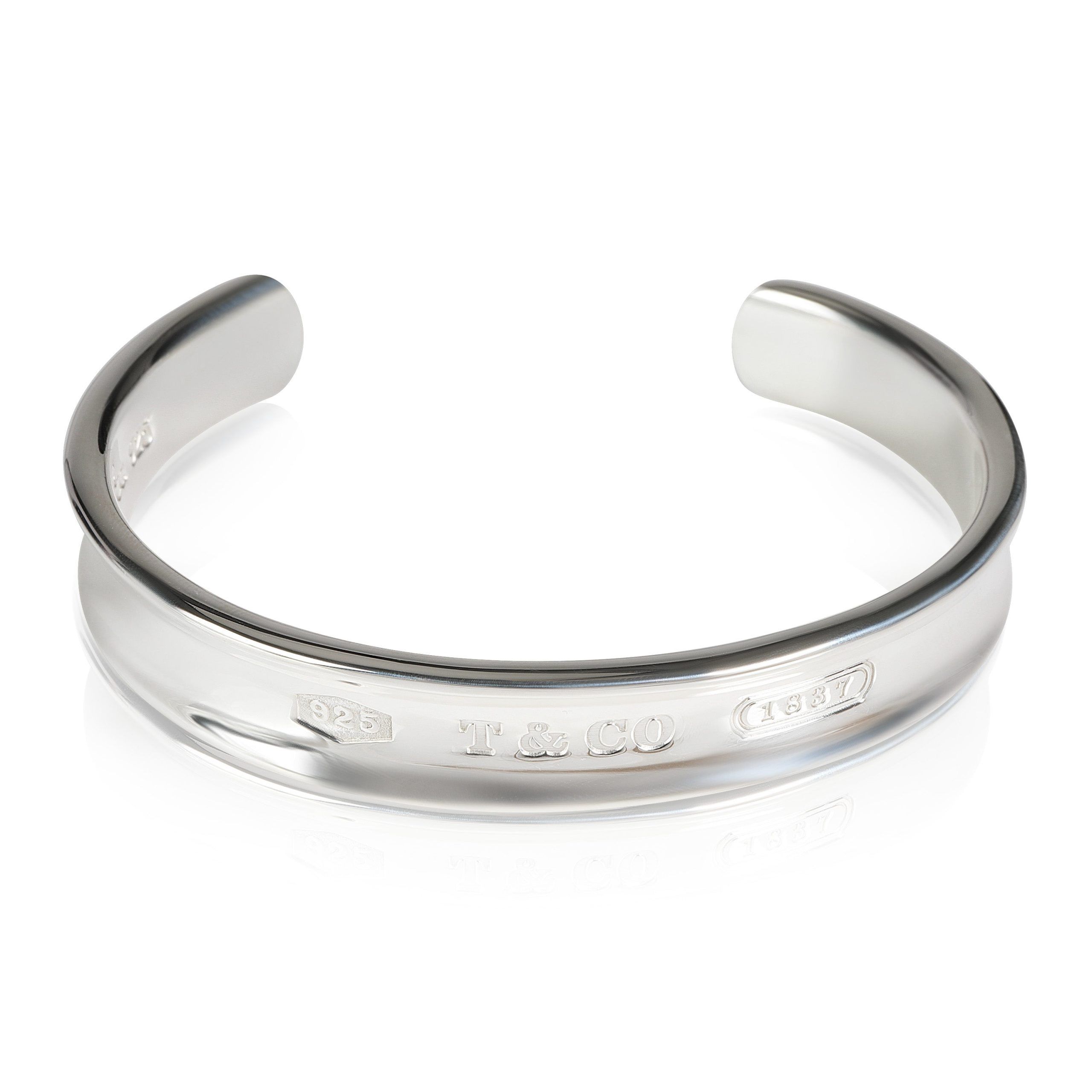 image of Tiffany Co Tiffany & Co. 1837 Cuff In 925 Sterling Silver, Women's