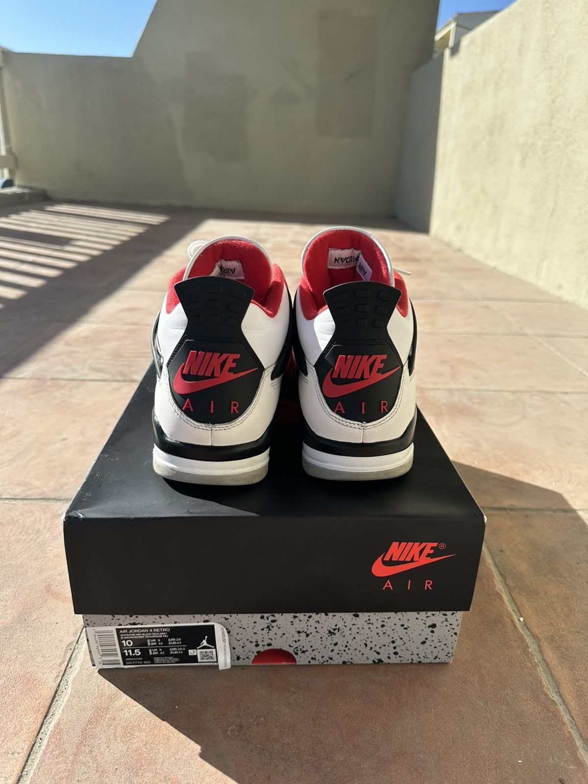 Jordan Brand Air Jordan 4 Retro Fire Red (2020) Size US 10 / EU 43 - 2 Thumbnail