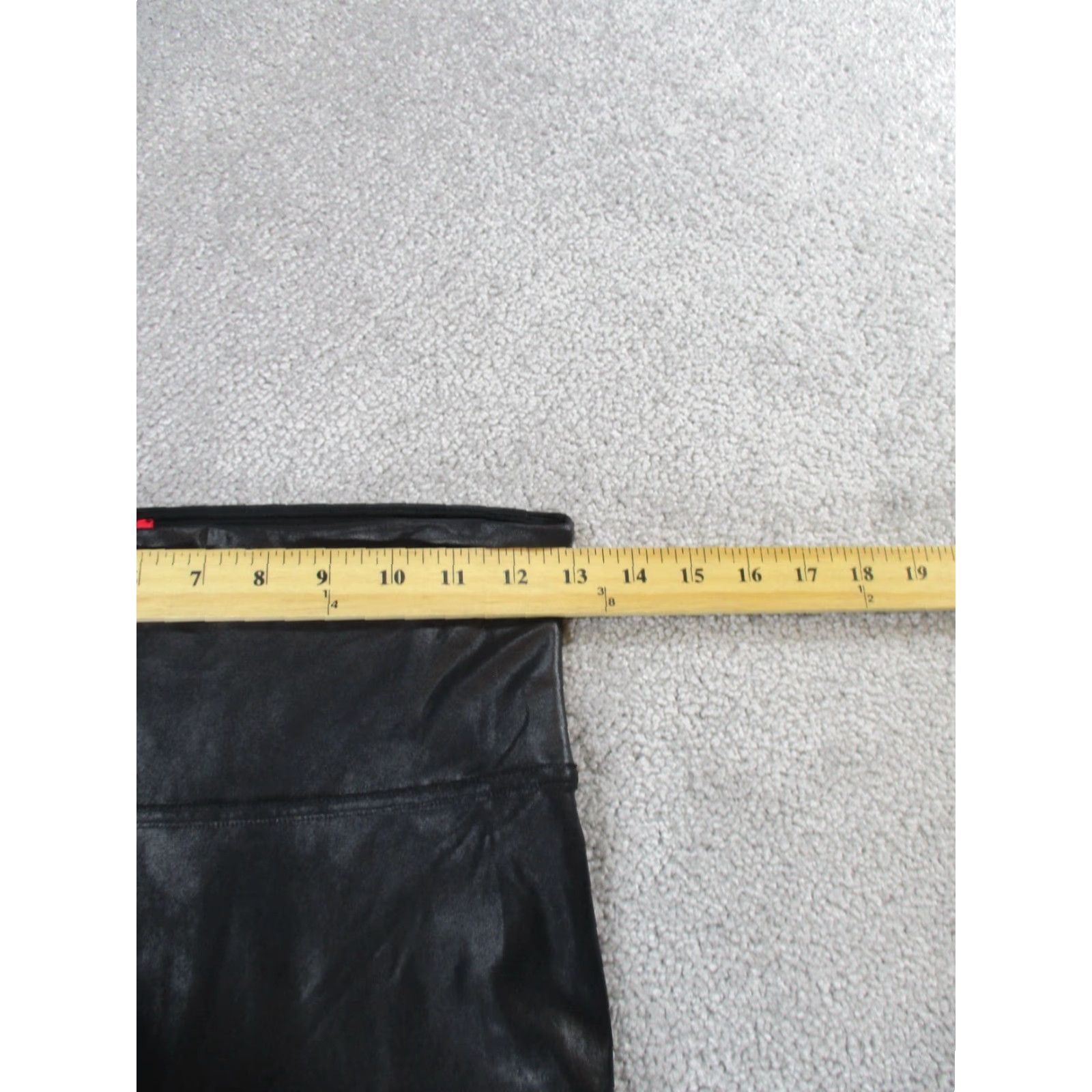 Spanx Spanx Leggings Womens Medium Black Faux Leather - Regular Size - Ankle, Solid, Classic, Shiny, Dance, Walking, Yoga - Brand Spanx Womens Size 32" / US 10 / IT 46 - 6 Thumbnail