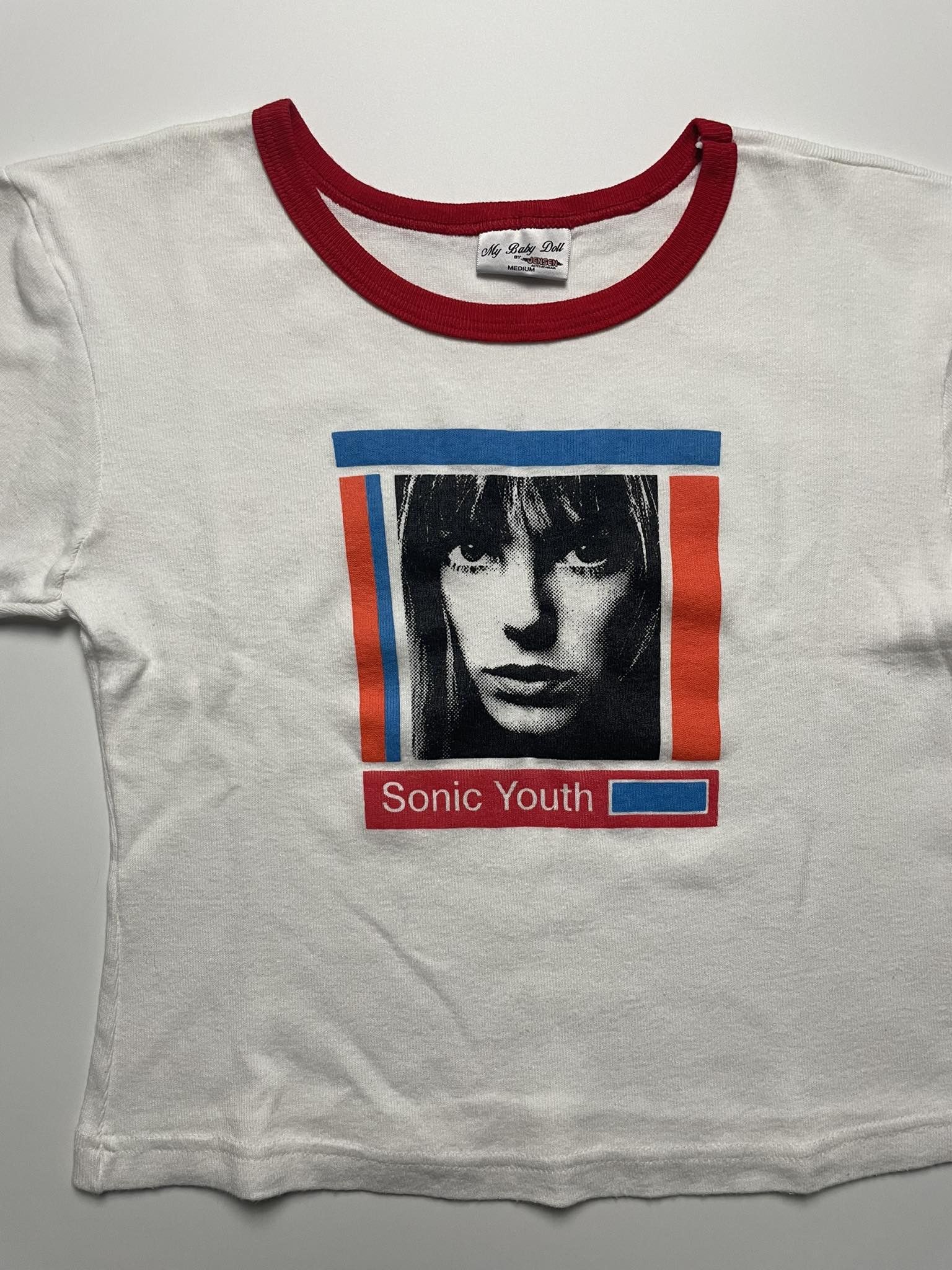 Band Tees × Vintage Vintage Sonic Youth Y2K Ringer Baby Tee Size XXS / US 00 / IT 34 - 3 Thumbnail