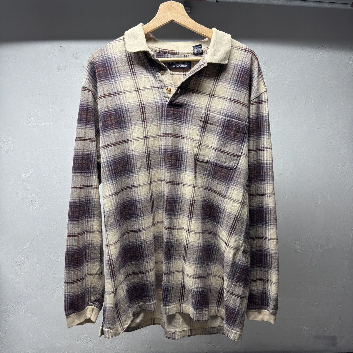 Vintage 90s Thrashed Faded Distressed Plaid Shirt ERD Grunge Chrome Size US L / EU 52-54 / 3 - 1 Thumbnail
