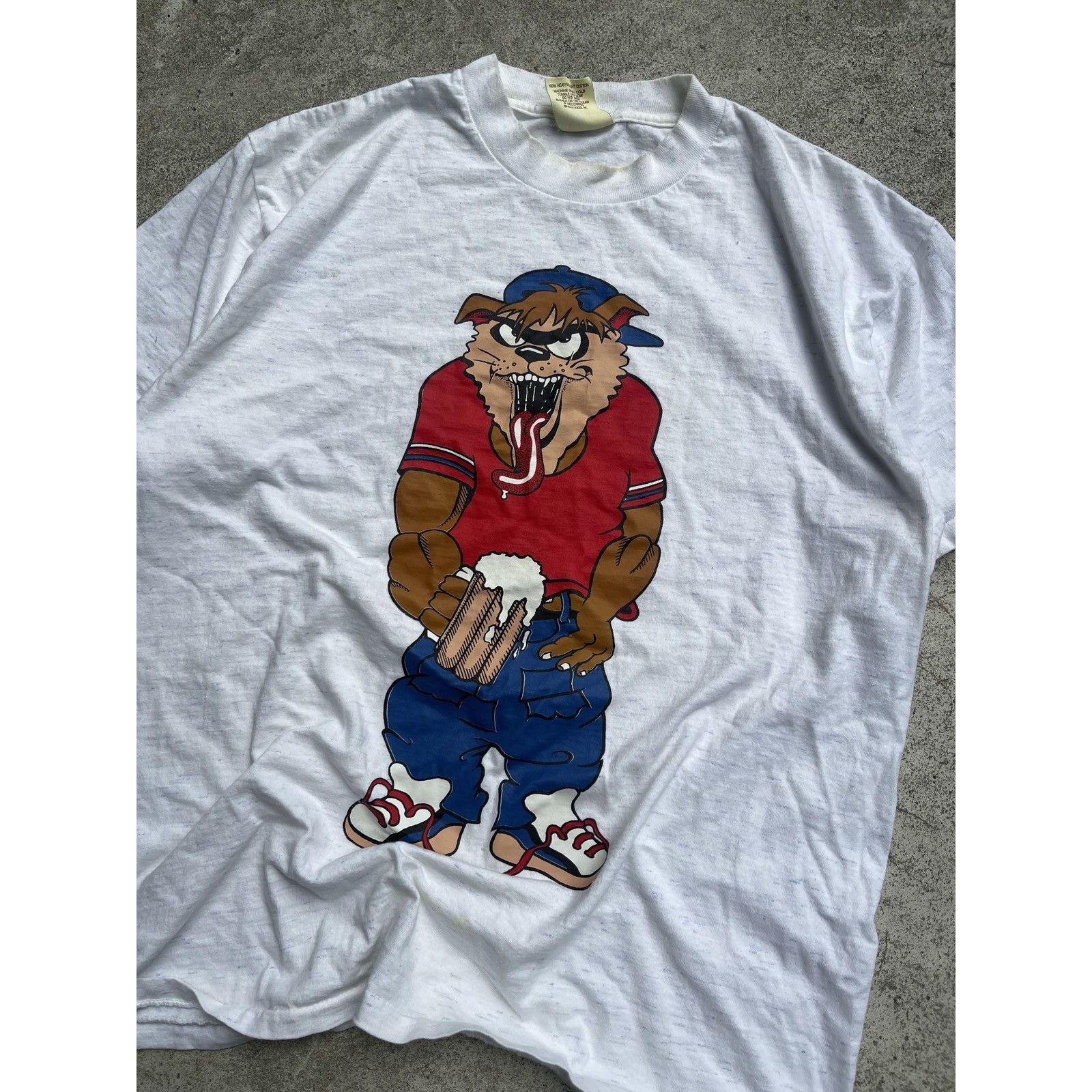 Vintage VINTAGE 90s DRUNK WASTED TAZ PARODY HUMOR TEE SHIRT Size US L / EU 52-54 / 3 - 3 Thumbnail