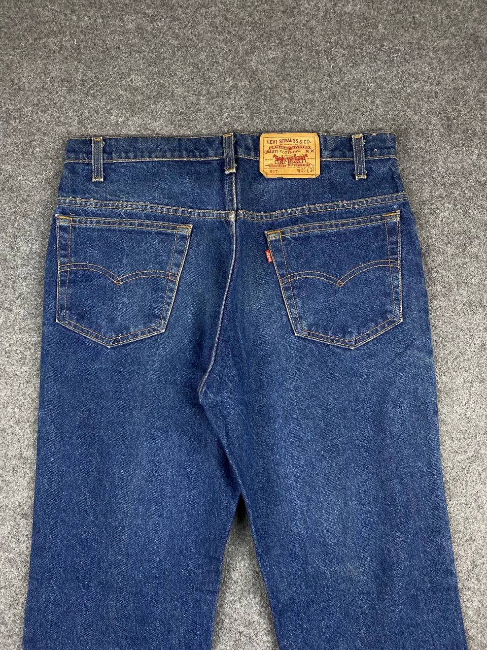 Levi's vintage levis 517 bootcut flare denim nice design Size US 37 - 3 Thumbnail