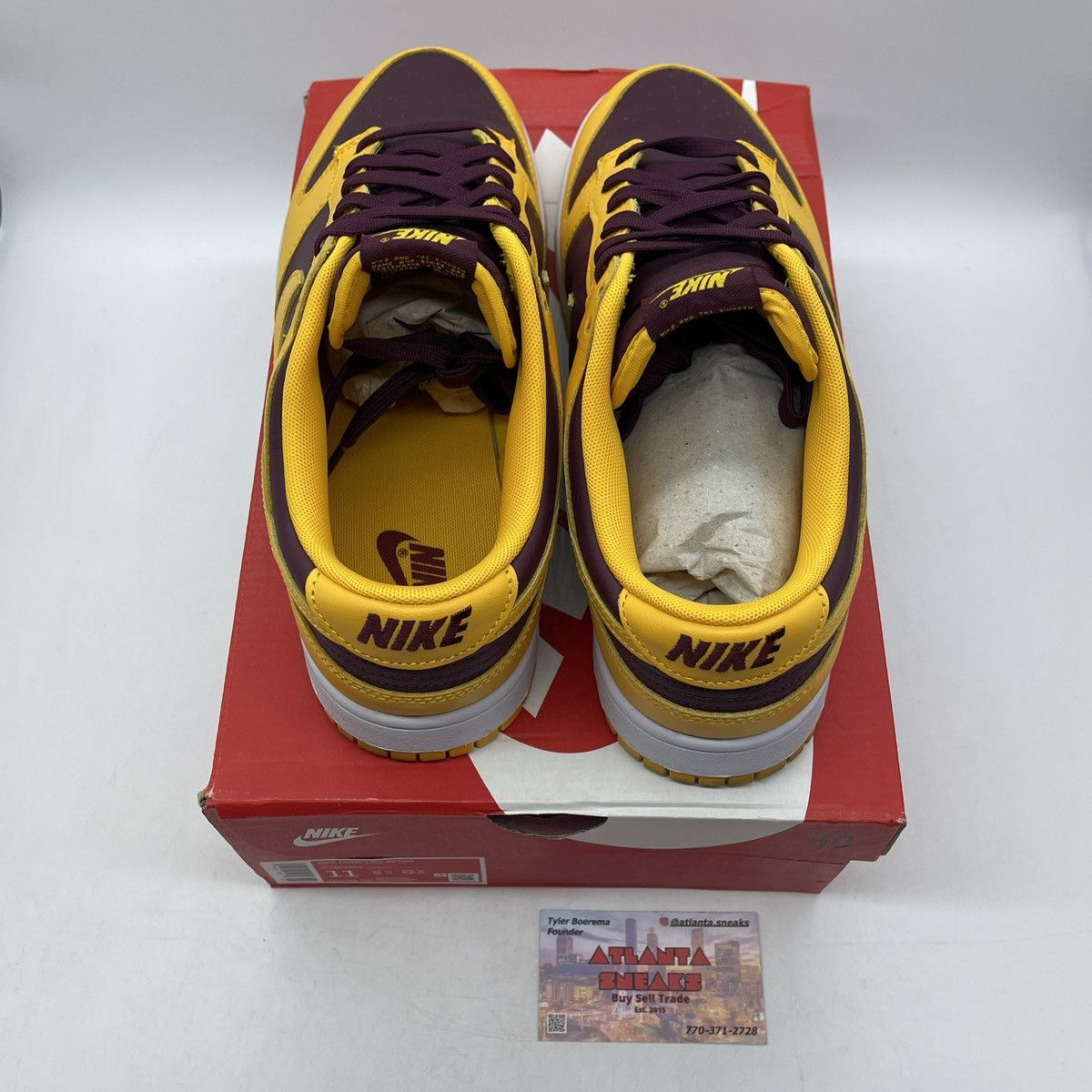 Nike Dunk low Arizona state Size US 11 / EU 44 - 6 Thumbnail