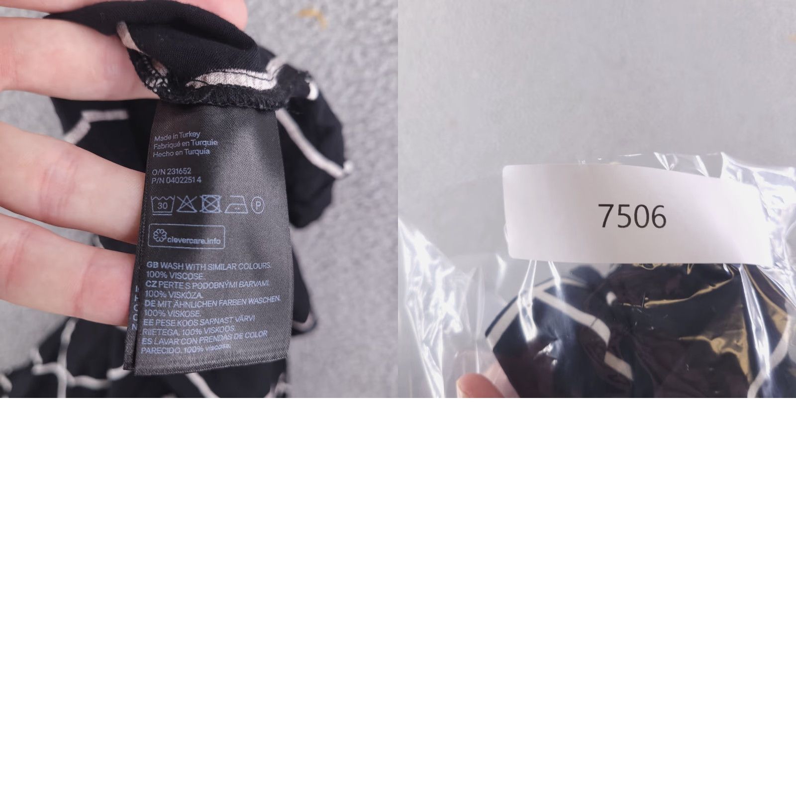 H&M H&M Dress Women 10 Black Windowpane Viscose Mini Shirt? Size L / US 10 / IT 46 - 9 Thumbnail