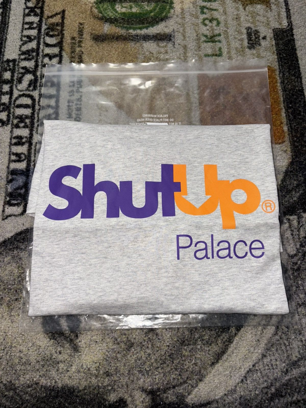 Palace Shut Up FedEx T-Shirt Grey