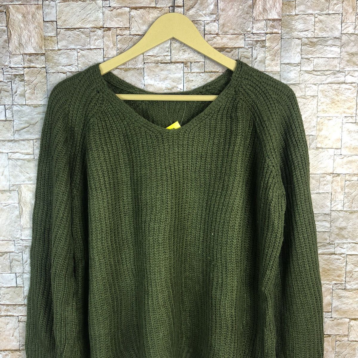 Homespun Knitwear × Japanese Brand × Vintage Spinns Green plain vintage Knitwear #A770 Size US M / EU 48-50 / 2 - 5 Thumbnail
