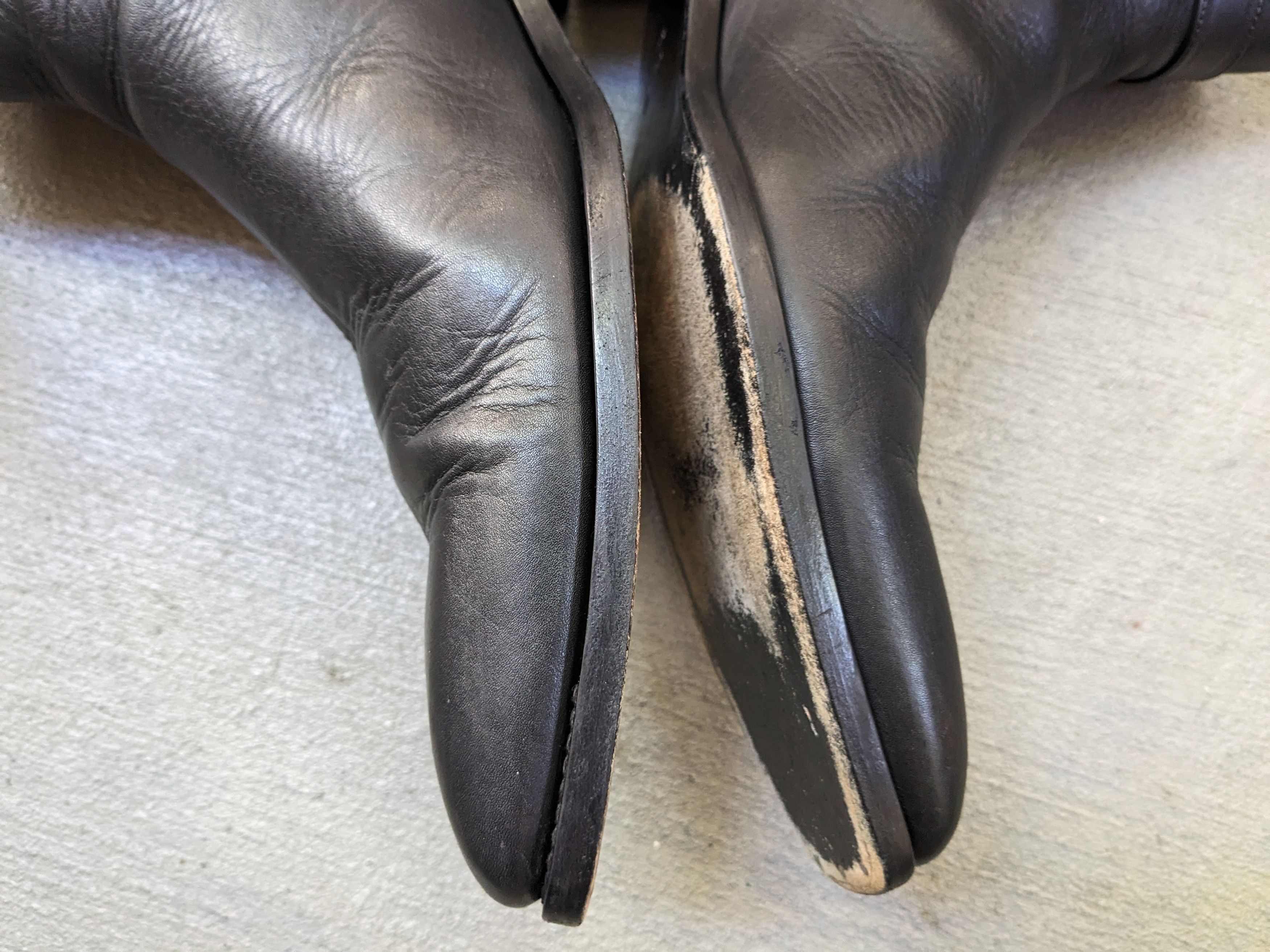 Gucci Gucci Side Zip Boots Black 12 D Leather GG Logo Chelsea Size US 12 / EU 45 - 10 Thumbnail