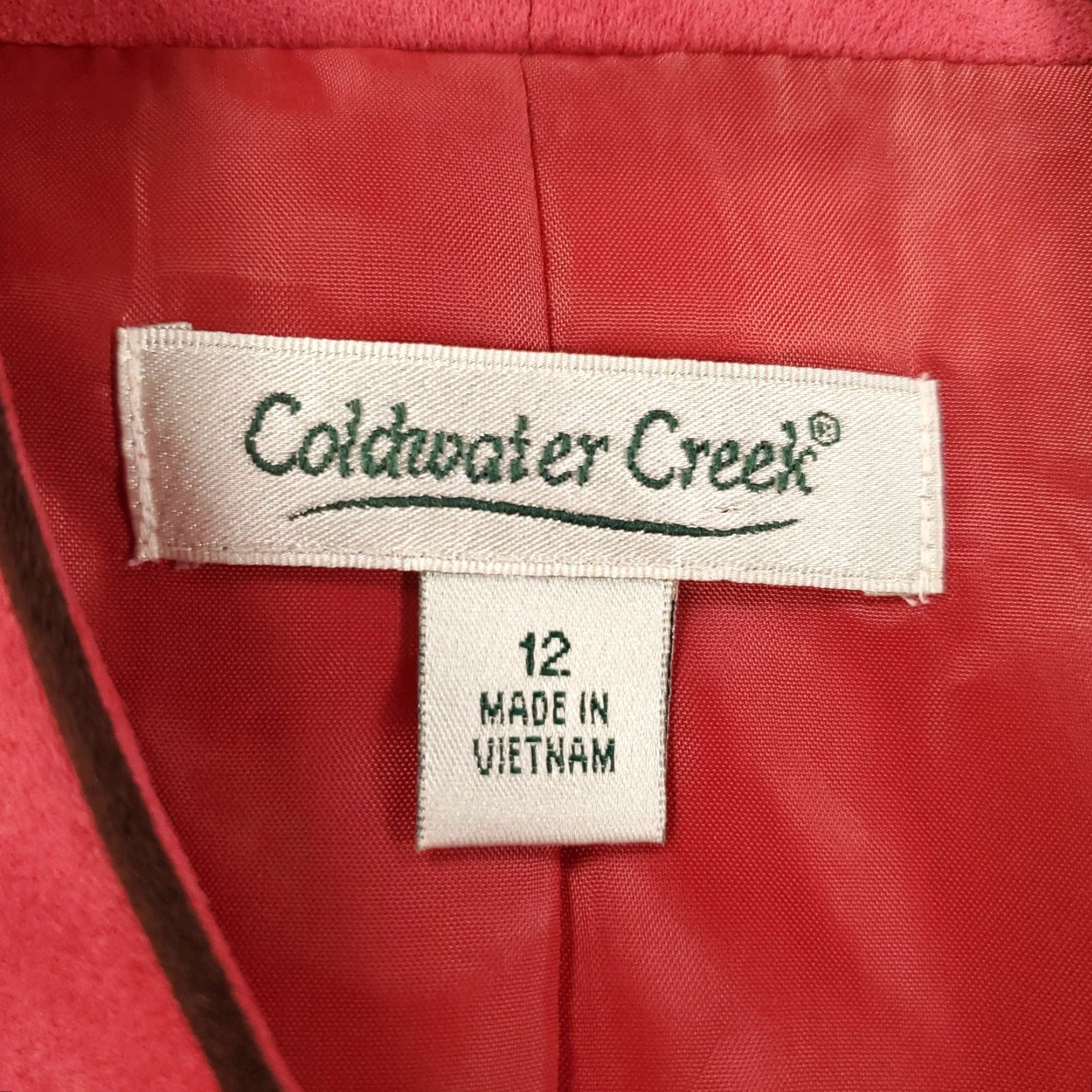 Coldwater Creek Coldwater Creek Jacket Womnes 12 Pink Beaded Faux Suede Open Front Blazer Size XL / US 12-14 / IT 48-50 - 5 Thumbnail