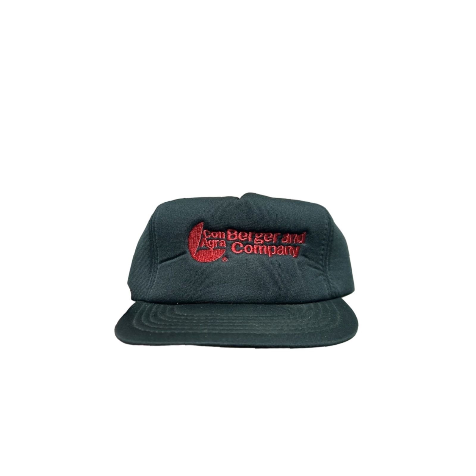 Vintage VINTAGE SnapBack hat cap con Agra Berger and company farm black red adjustable Mens Adjustable Black Size ONE SIZE - 1 Thumbnail