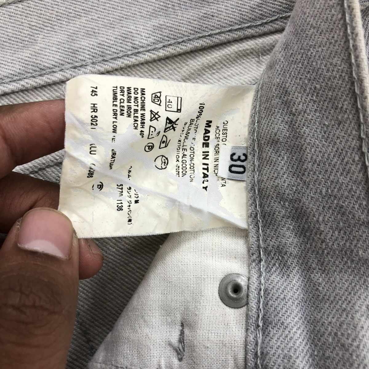 Helmut Lang VINTAGE HELMUT LANG DENIM PANTS Size US 30 / EU 46 - 11 Thumbnail