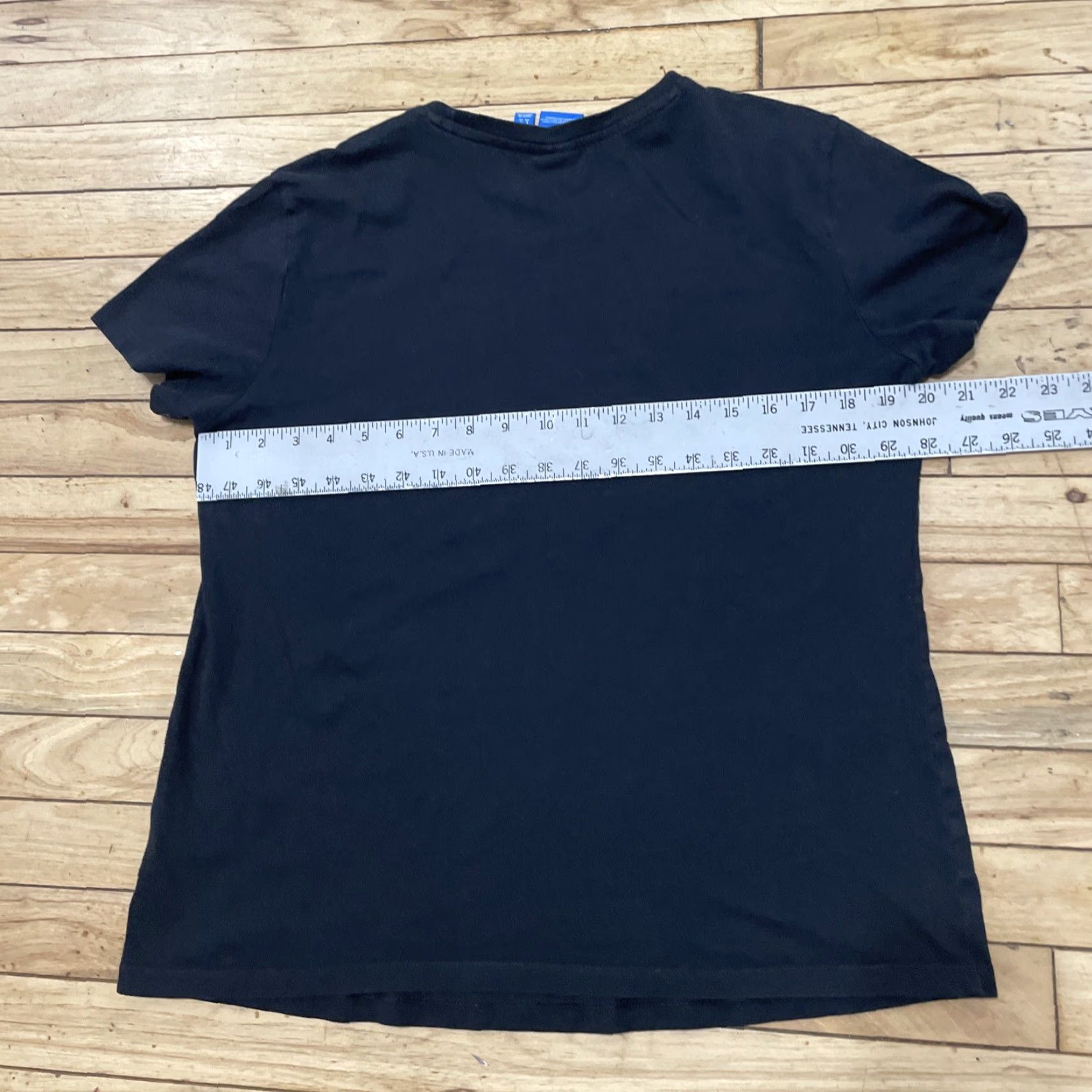 Adidas VINTAGE ADIDAS T Shirt XL Womens Black White Skater Trefoil Logo Sewn Tag Y2k Vtg Tee Size XL / US 12-14 / IT 48-50 - 5 Thumbnail