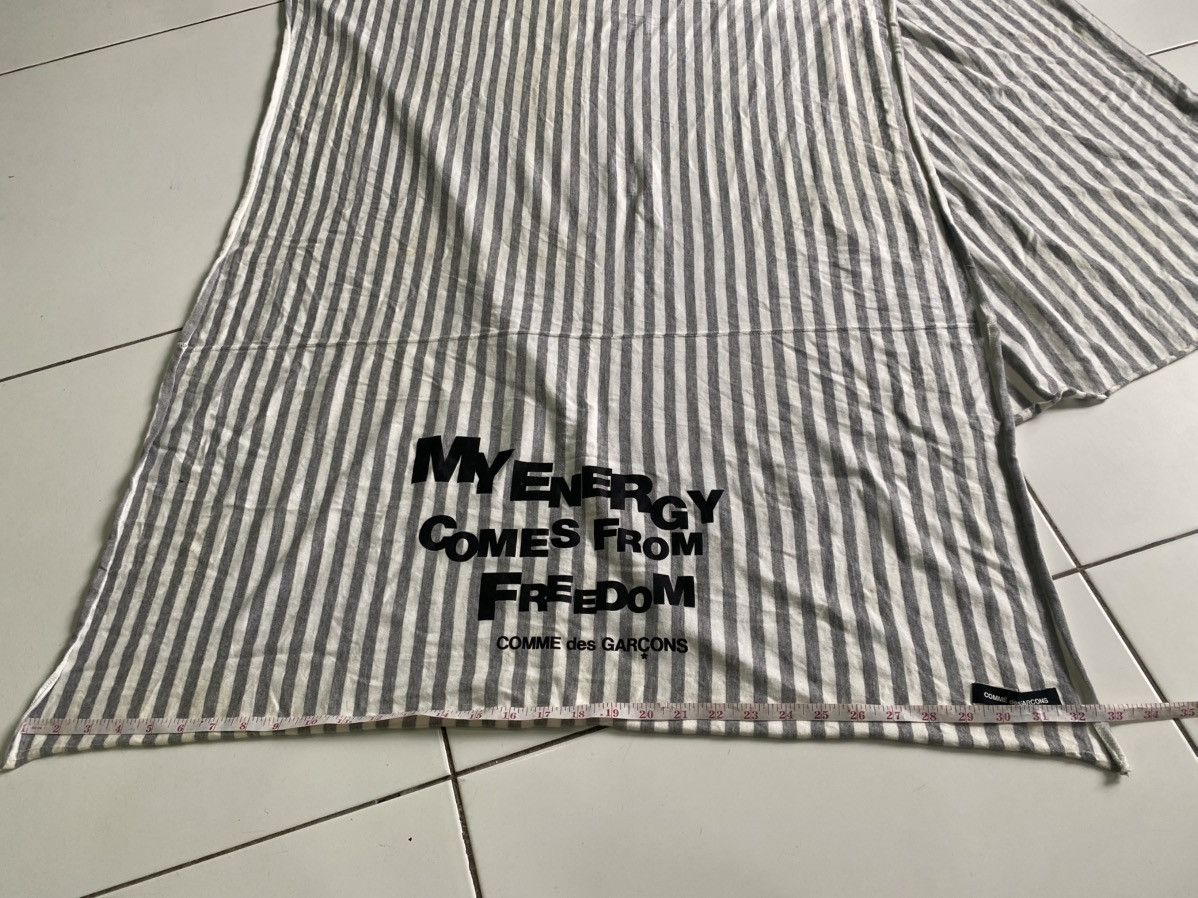CDG by Comme des Garcons Printed Stripe Stole Grey white CDG CDG CDG Size ONE SIZE - 2 Thumbnail