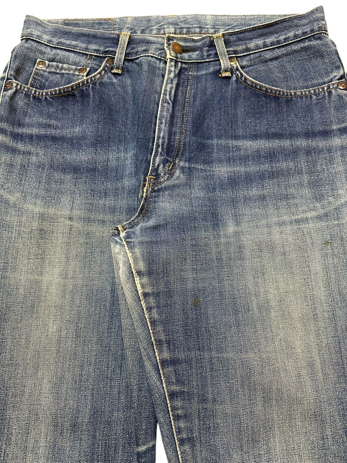 Edwin Vintage Edwin 601 Blue Faded Wash Style Wide Leg Jeans Size US 32 / EU 48 - 4 Thumbnail